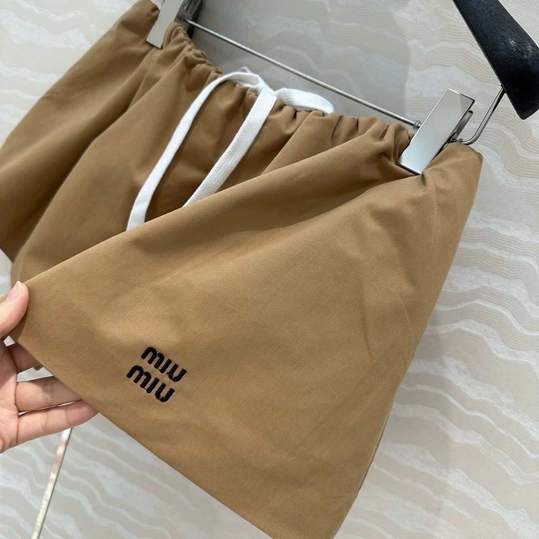 Double-layer flower bud puffy miniskirt