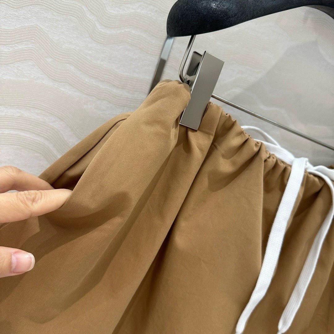 Double-layer flower bud puffy miniskirt