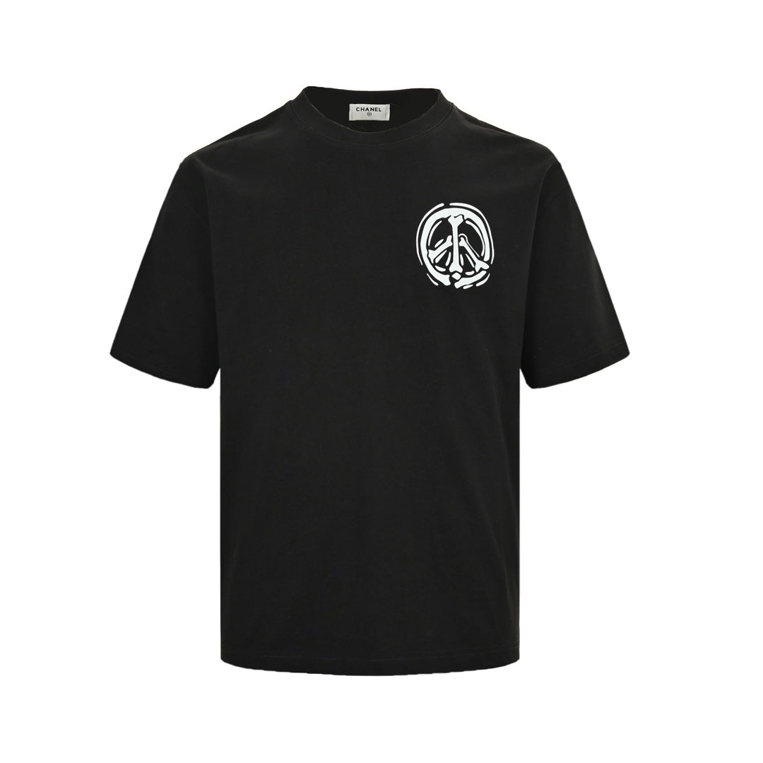 bone print short sleeves