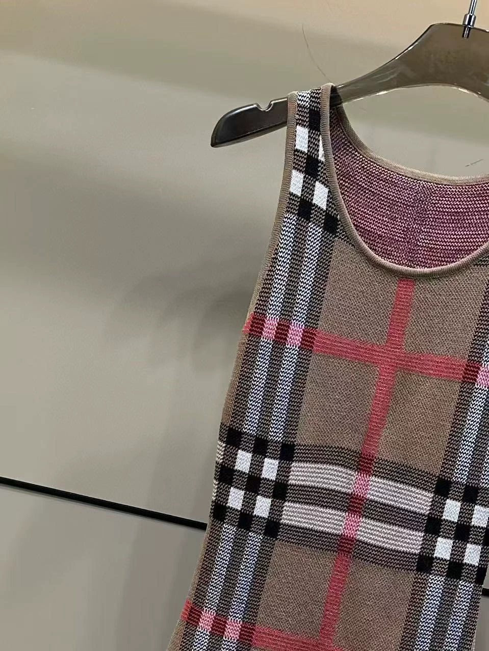 25 Early Autumn New Classic Jacquard Knitted Vest Dress