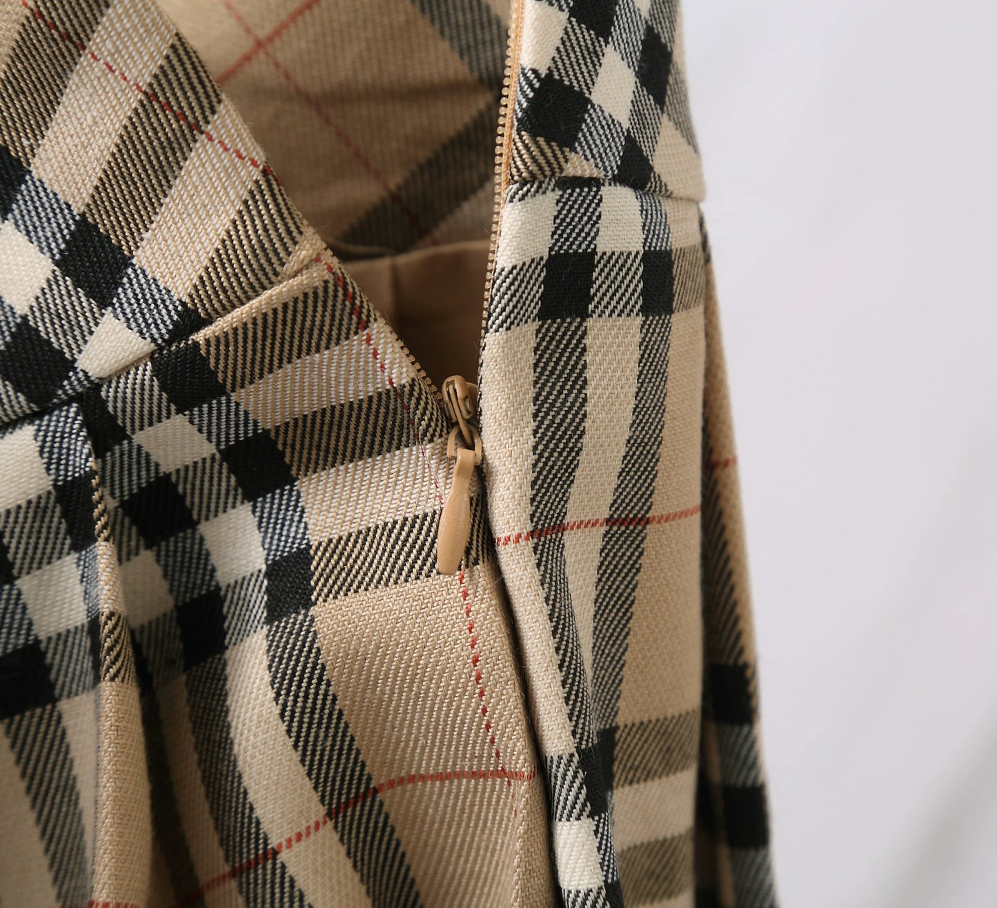 25ss Classic plaid short skirt summer pleated skirt