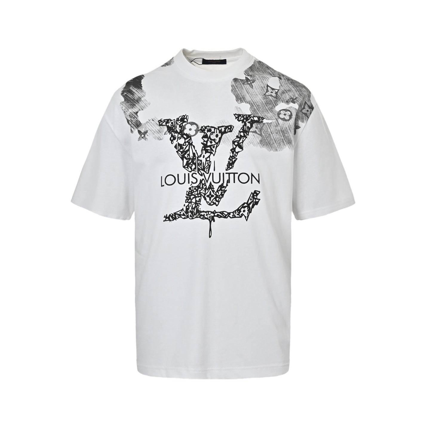 25ss Ink-dyed letter print short sleeves