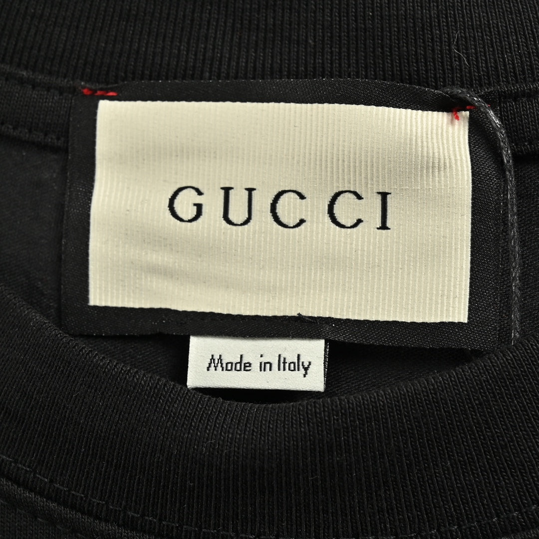 25ss Double G gold logo embroidered short sleeves