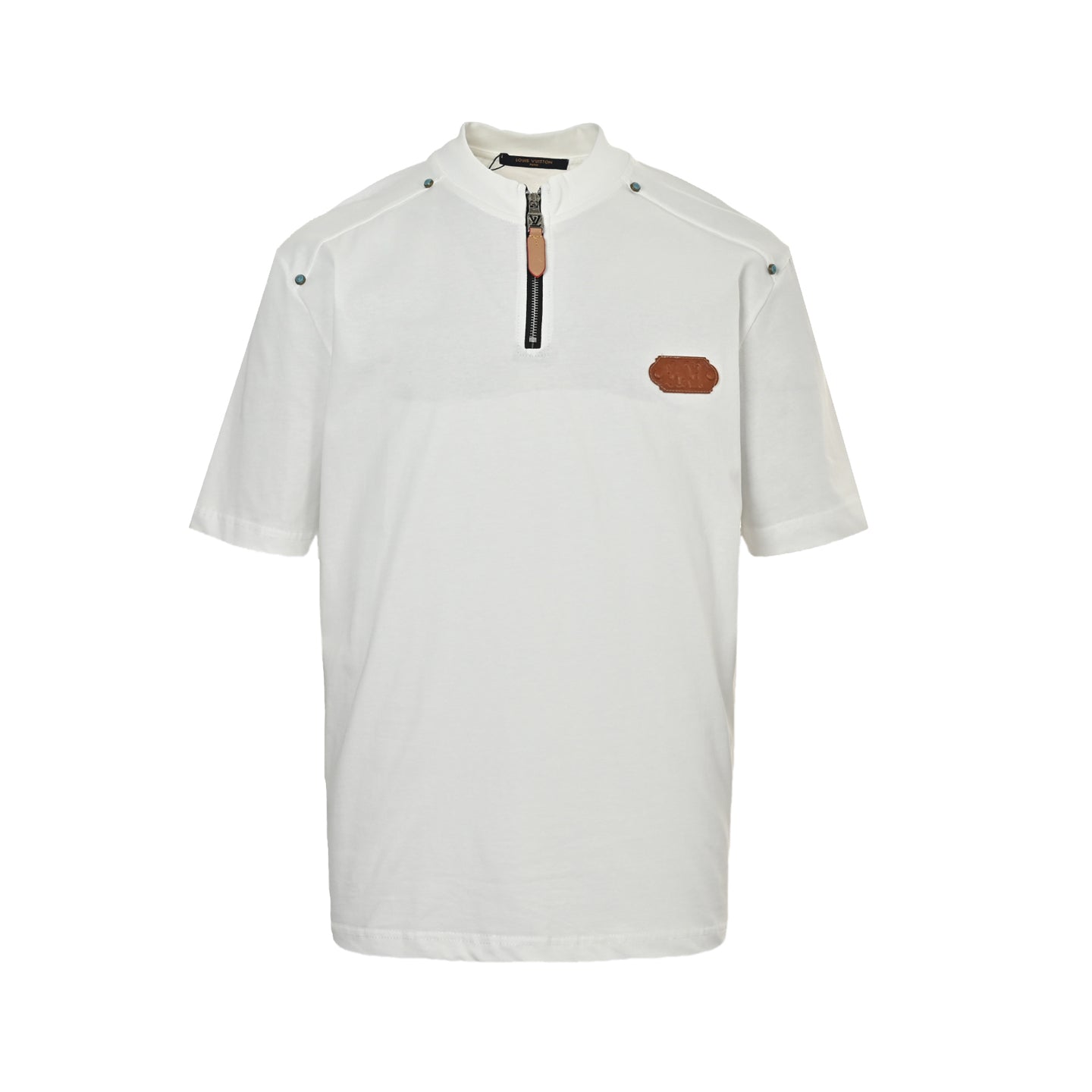 25ss Half Chain Turquoise Rivet Short Sleeve