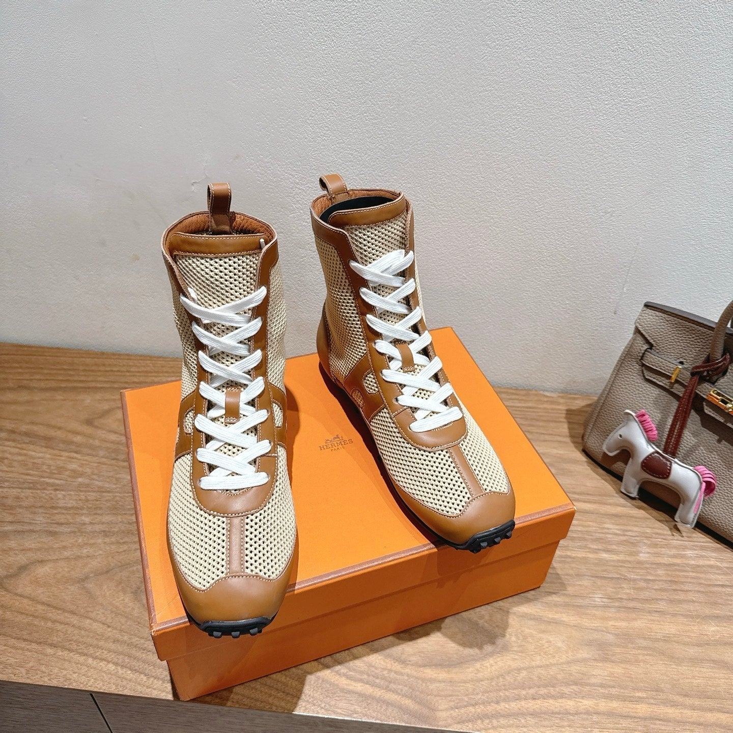 HM 25 Kiatsu Sneaker Brown Mesh Calfskin 329538