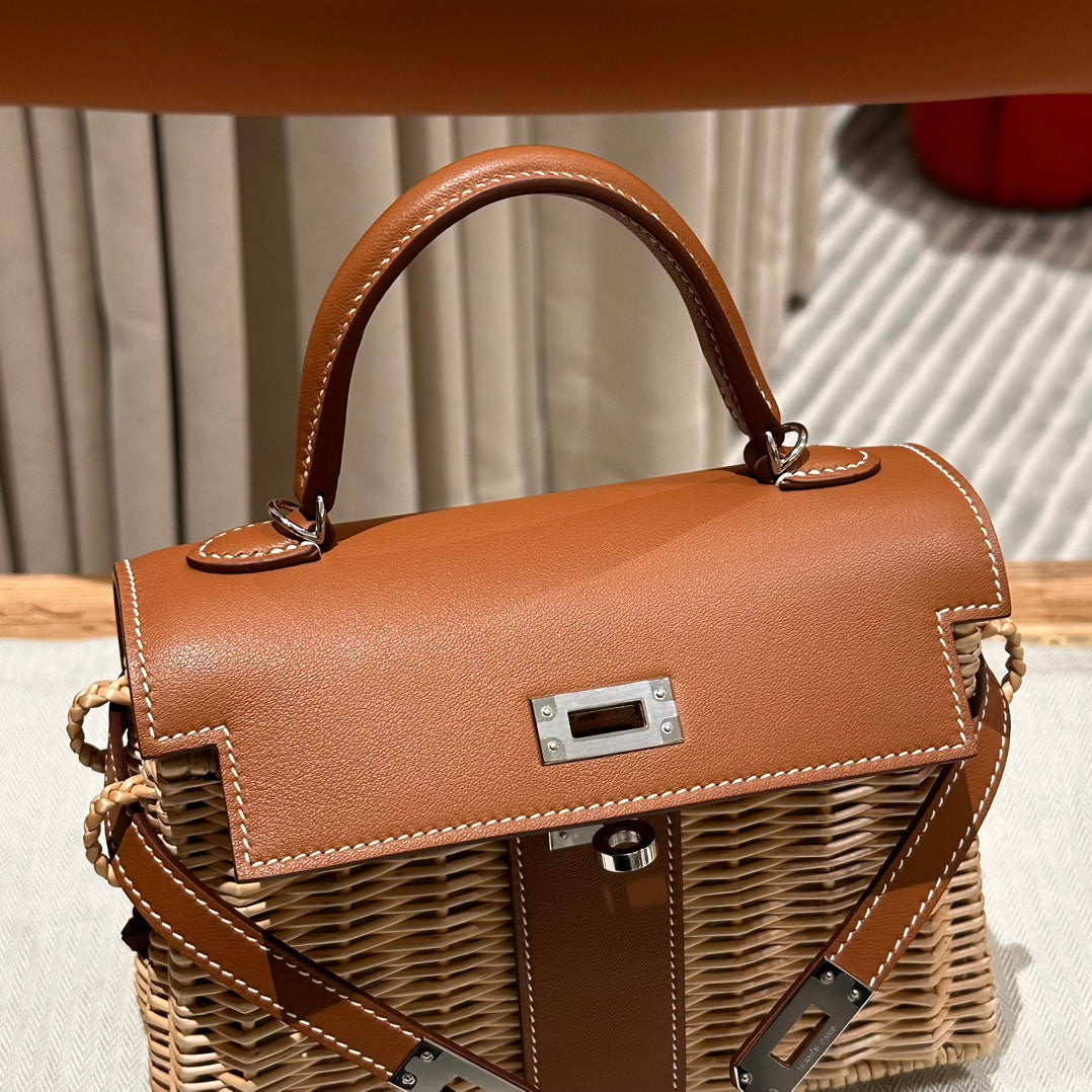Kelly 20 Picnic Gold Bamboo And Rattan