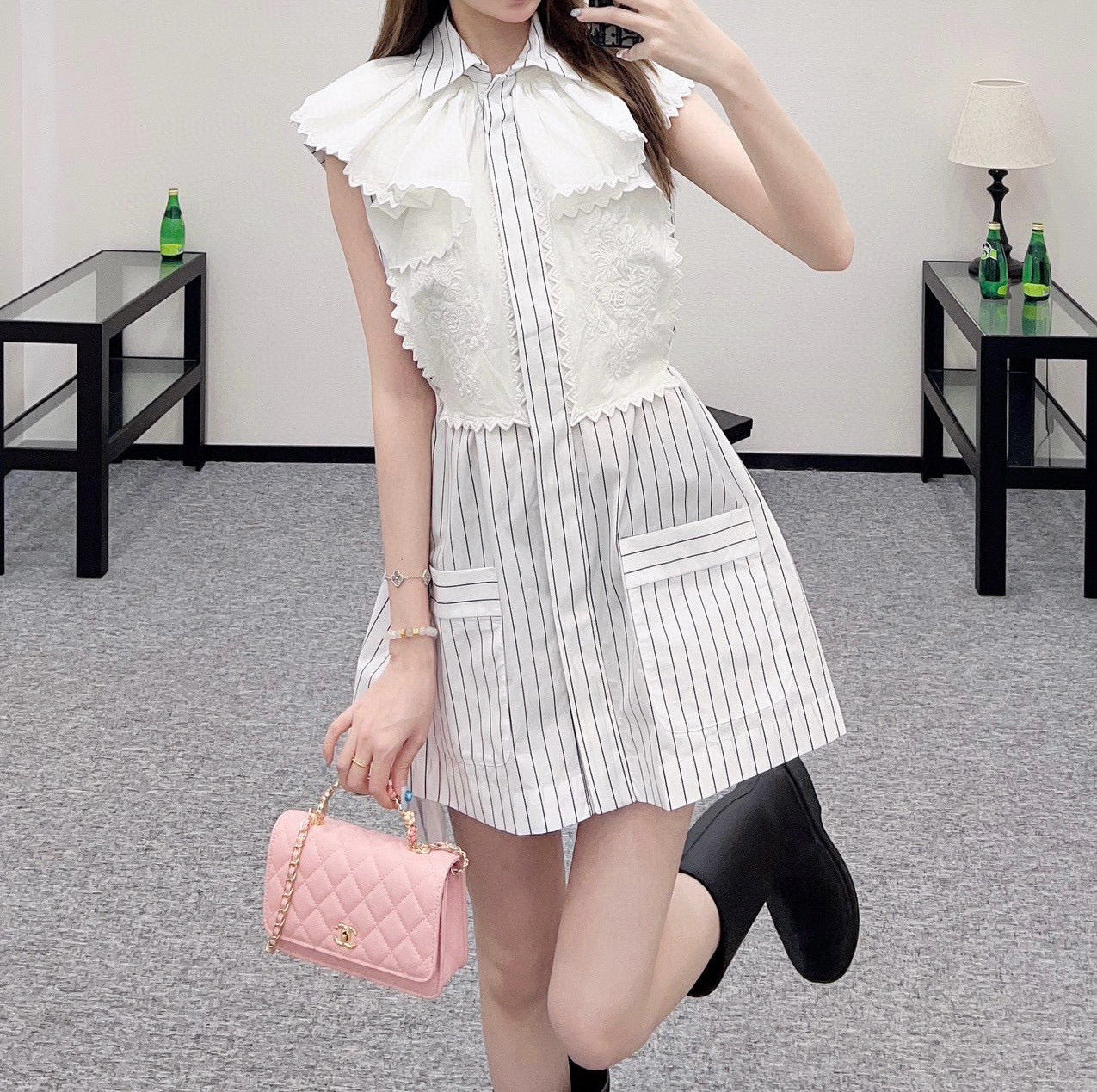 C 25 new shawl-style shirt-style dress