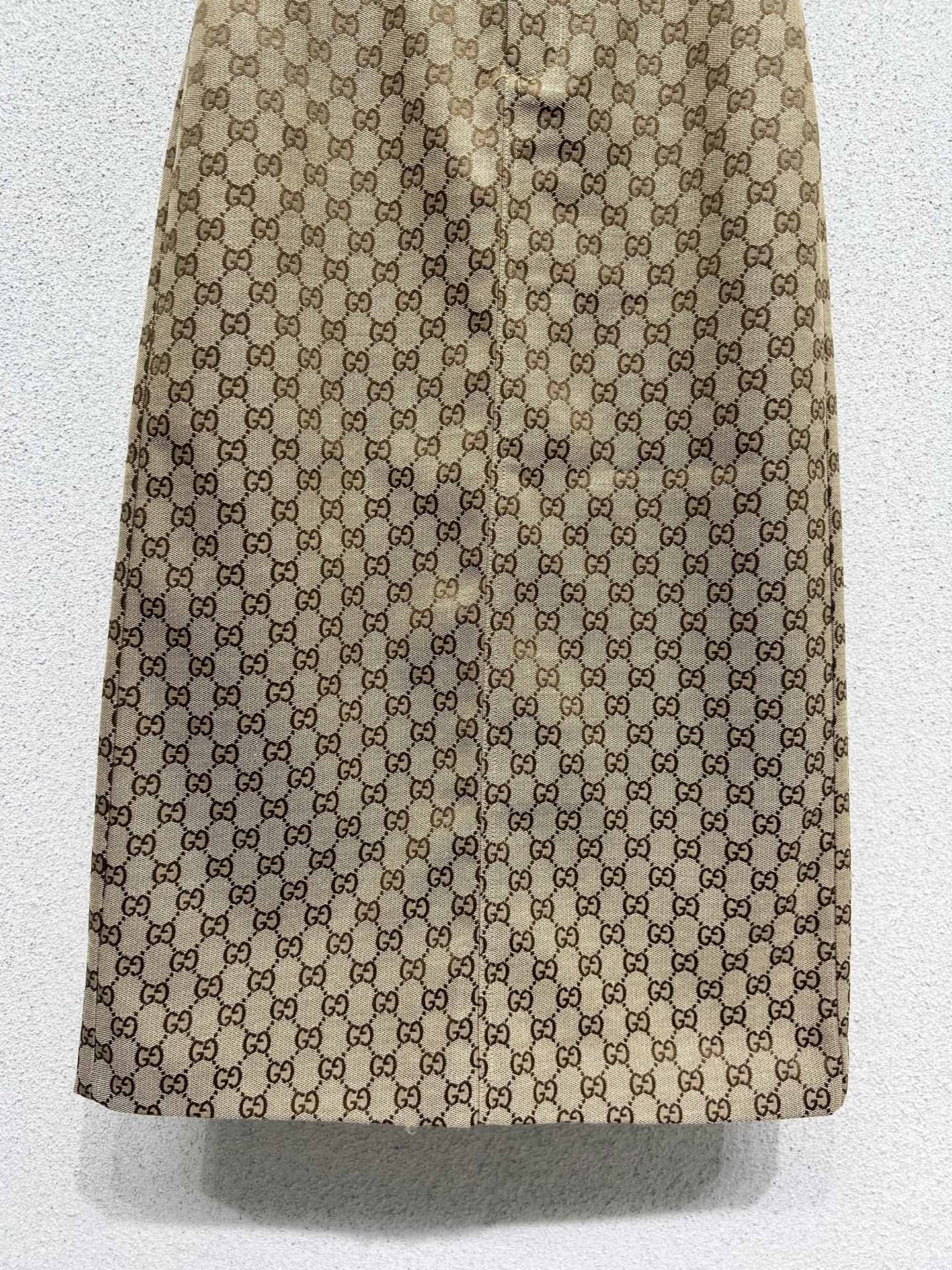 G 25 classic jacquard khaki skirt