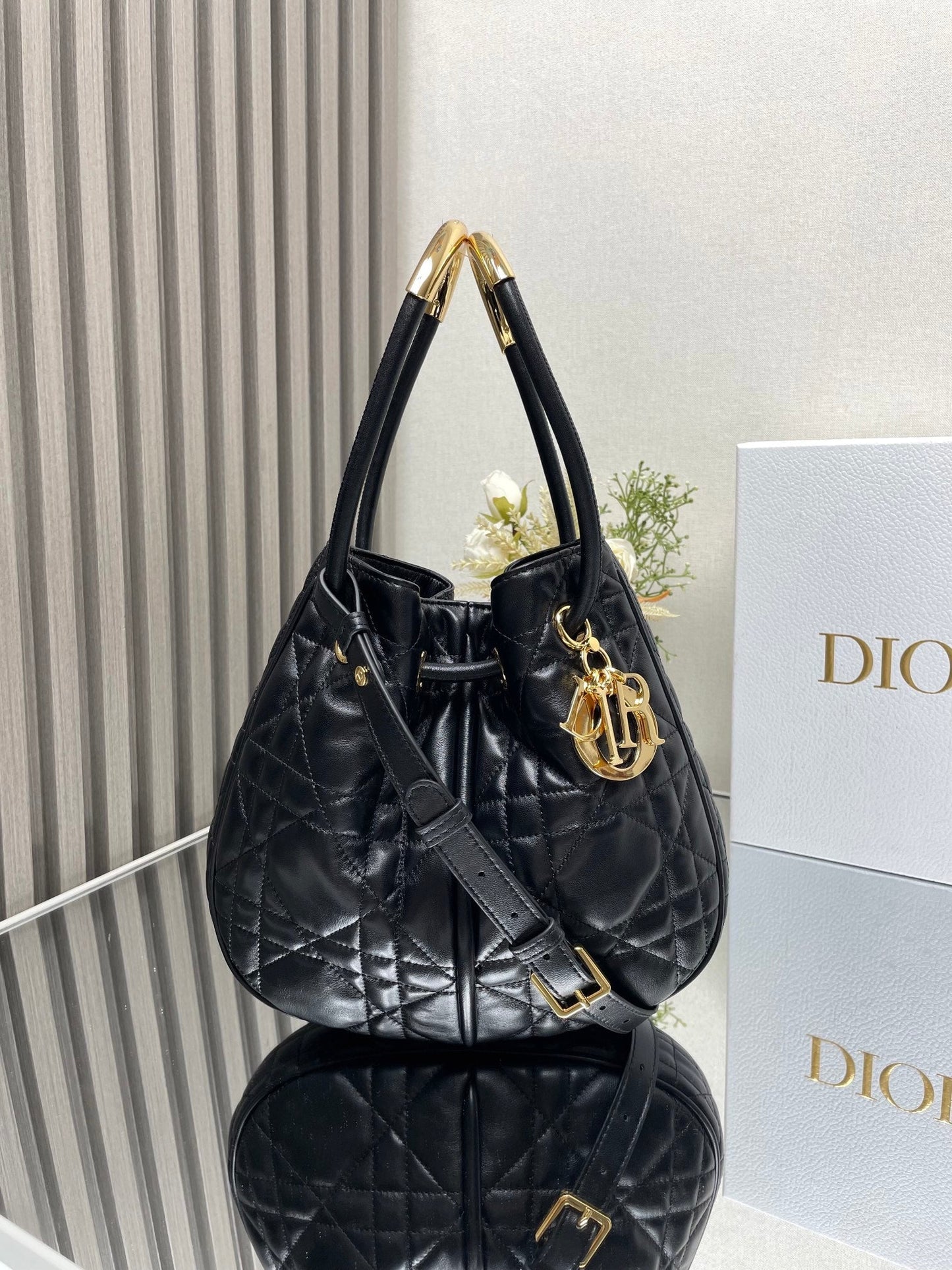 Medium Nolita Bag Black Macrocannage Lambskin