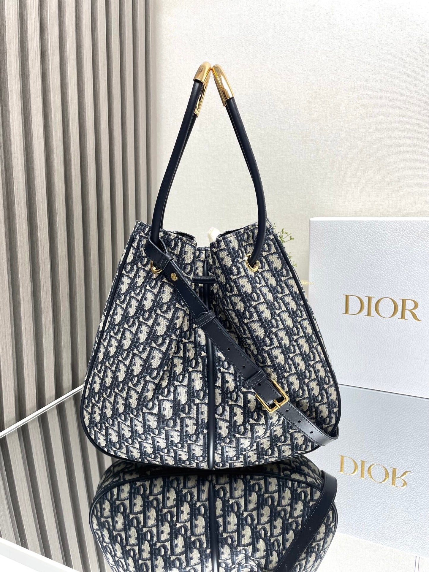 Medium / Large Nolita Bag Blue Oblique Jacquard