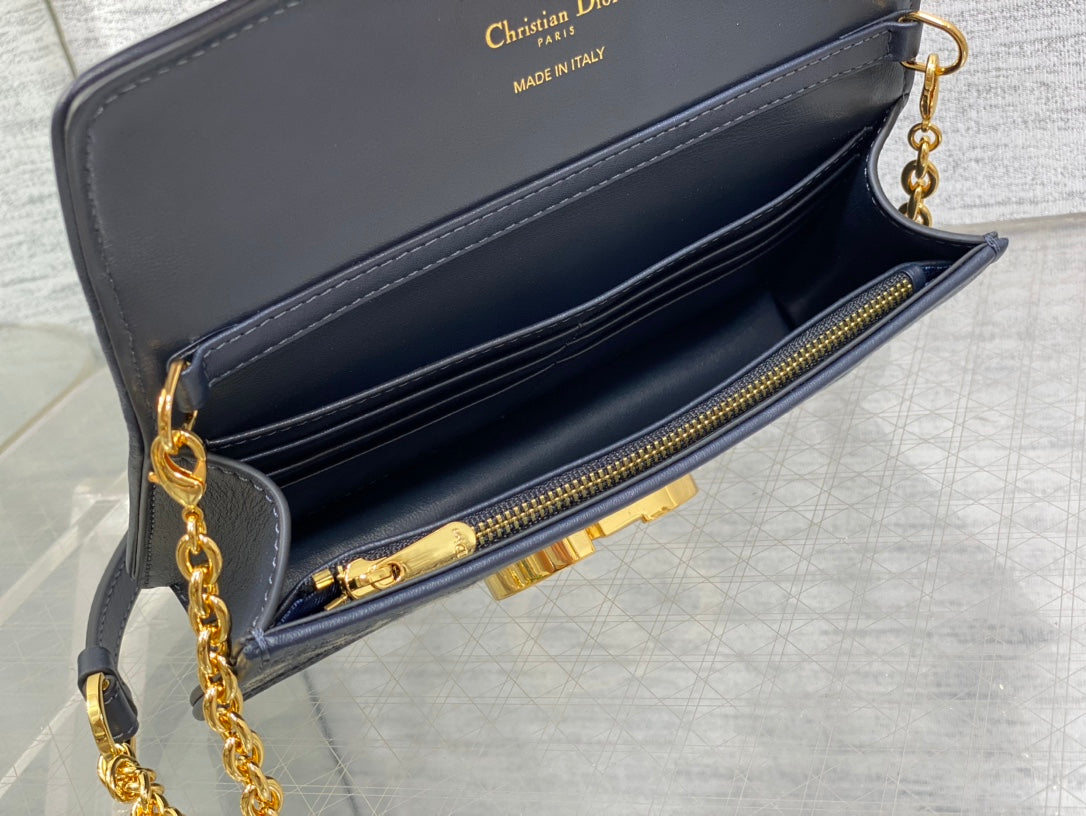 Miss Montaigne Mini Bag Blue Oblique Jacquard