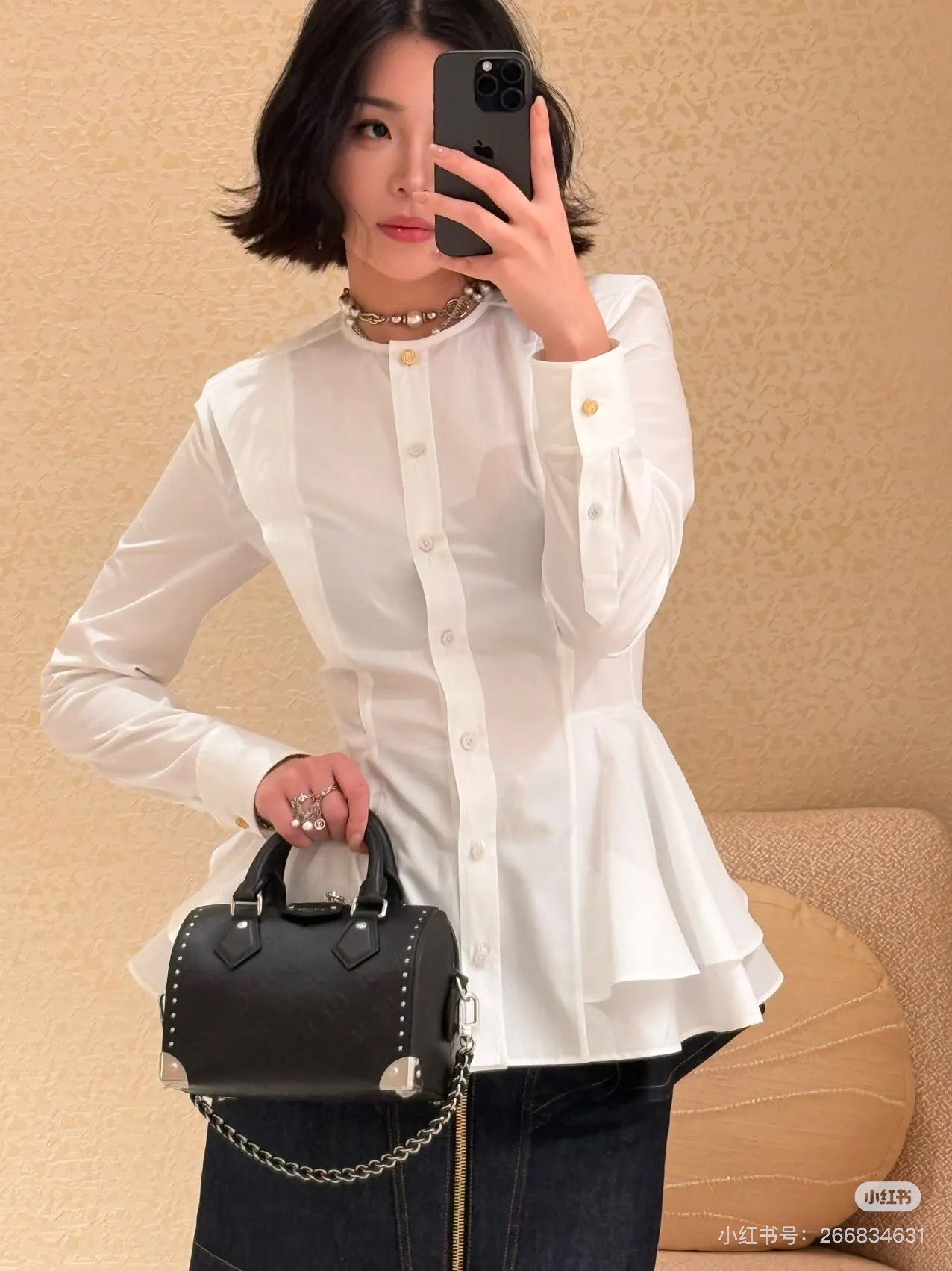 L 25ss buttons shirt