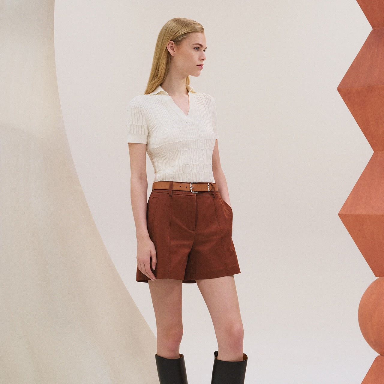 25ss knitted polo shirt