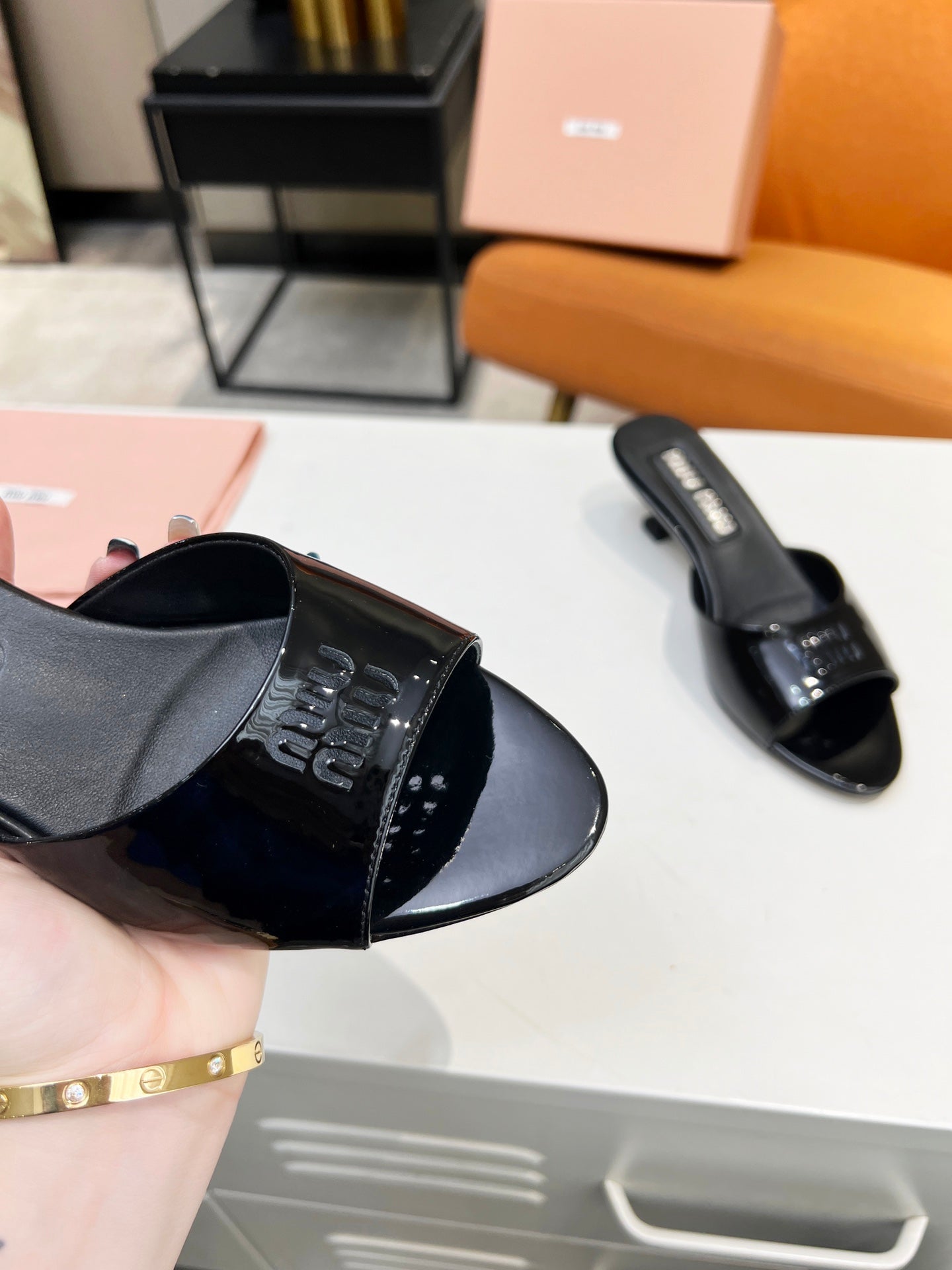 leather slippers