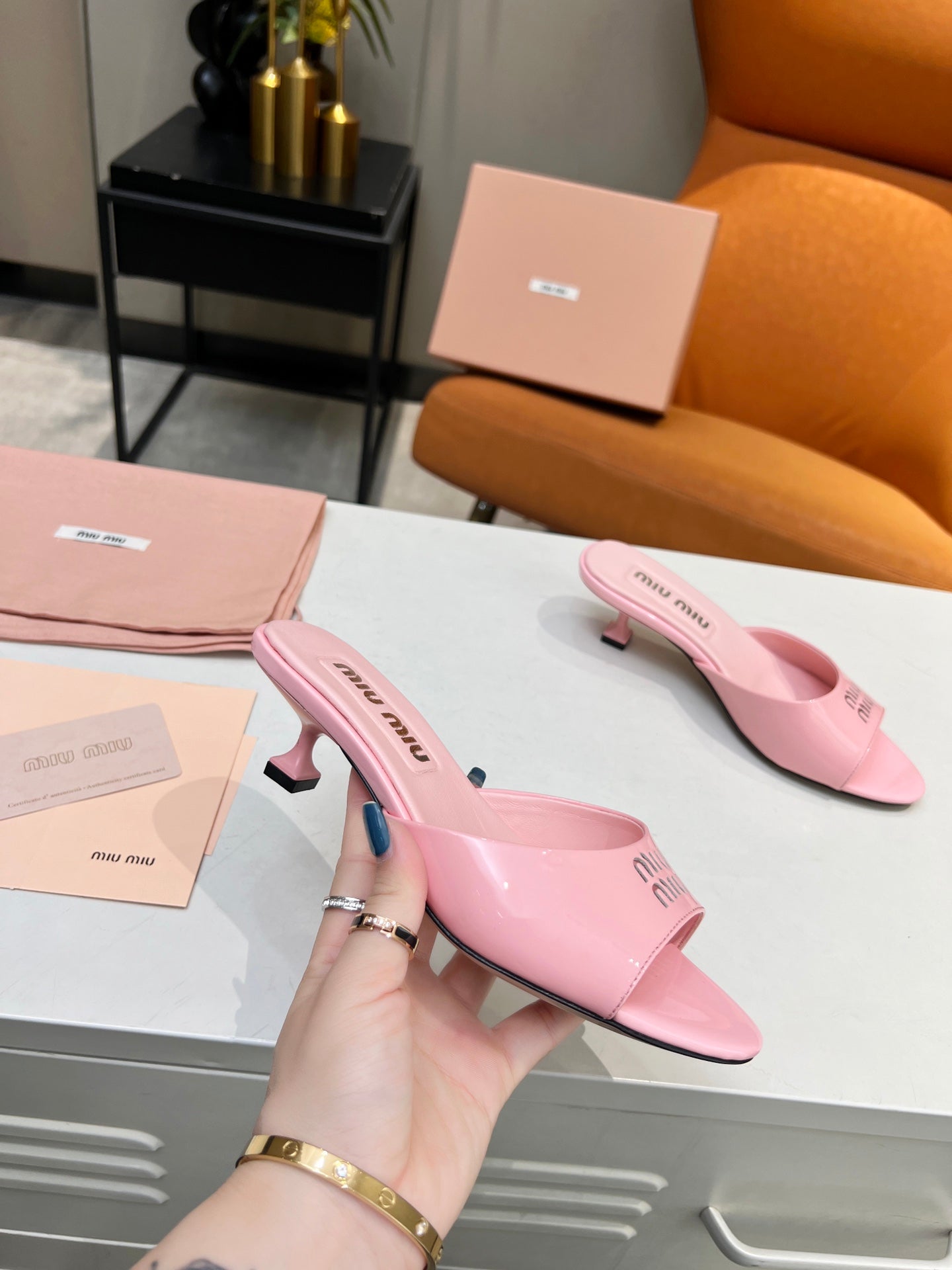 leather slippers