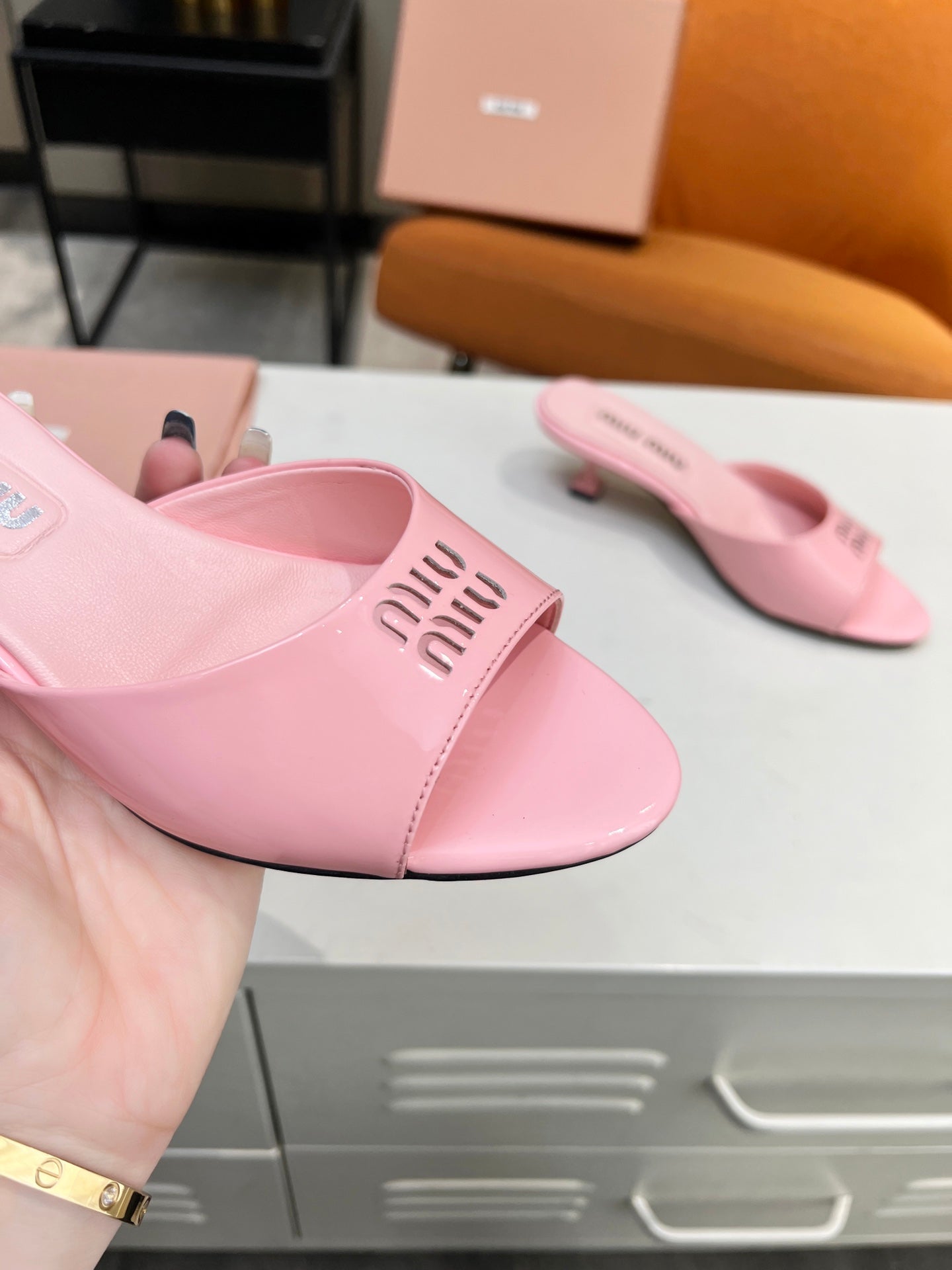 leather slippers