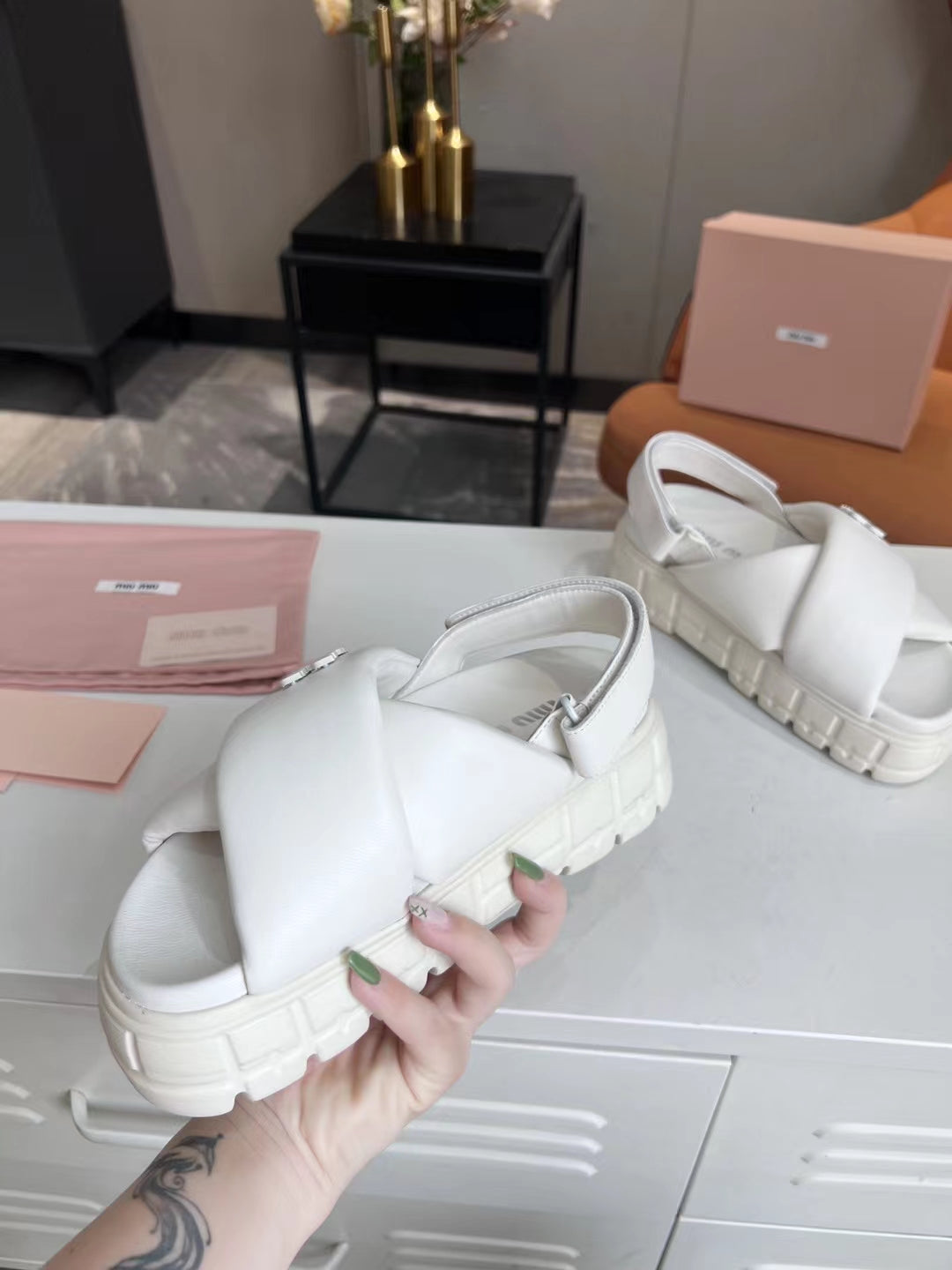 leather sandals