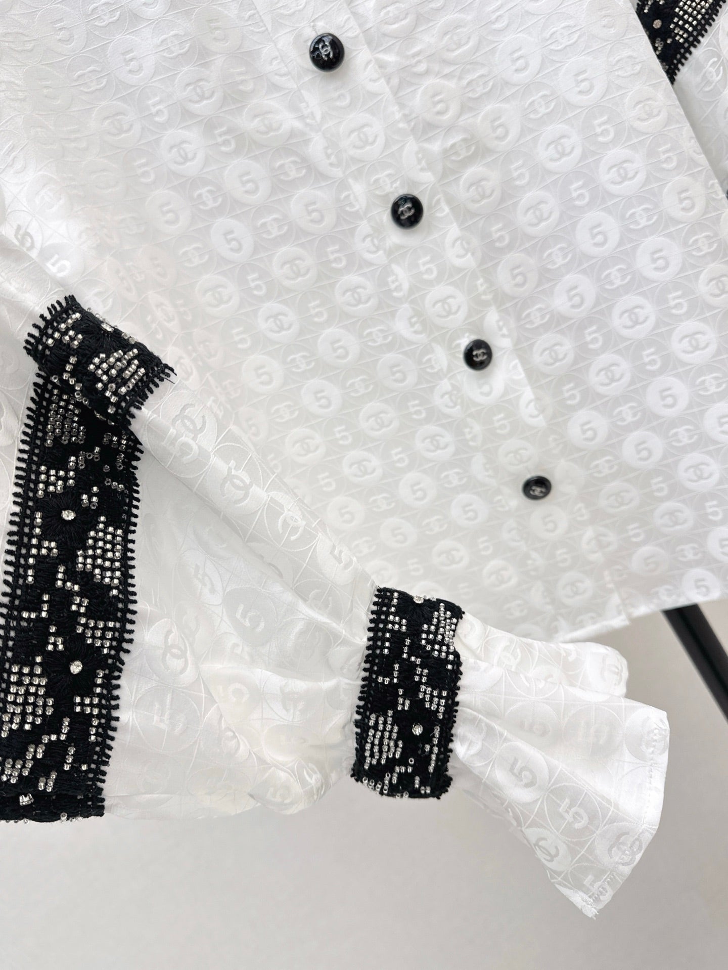25ss Silk jacquard shirt