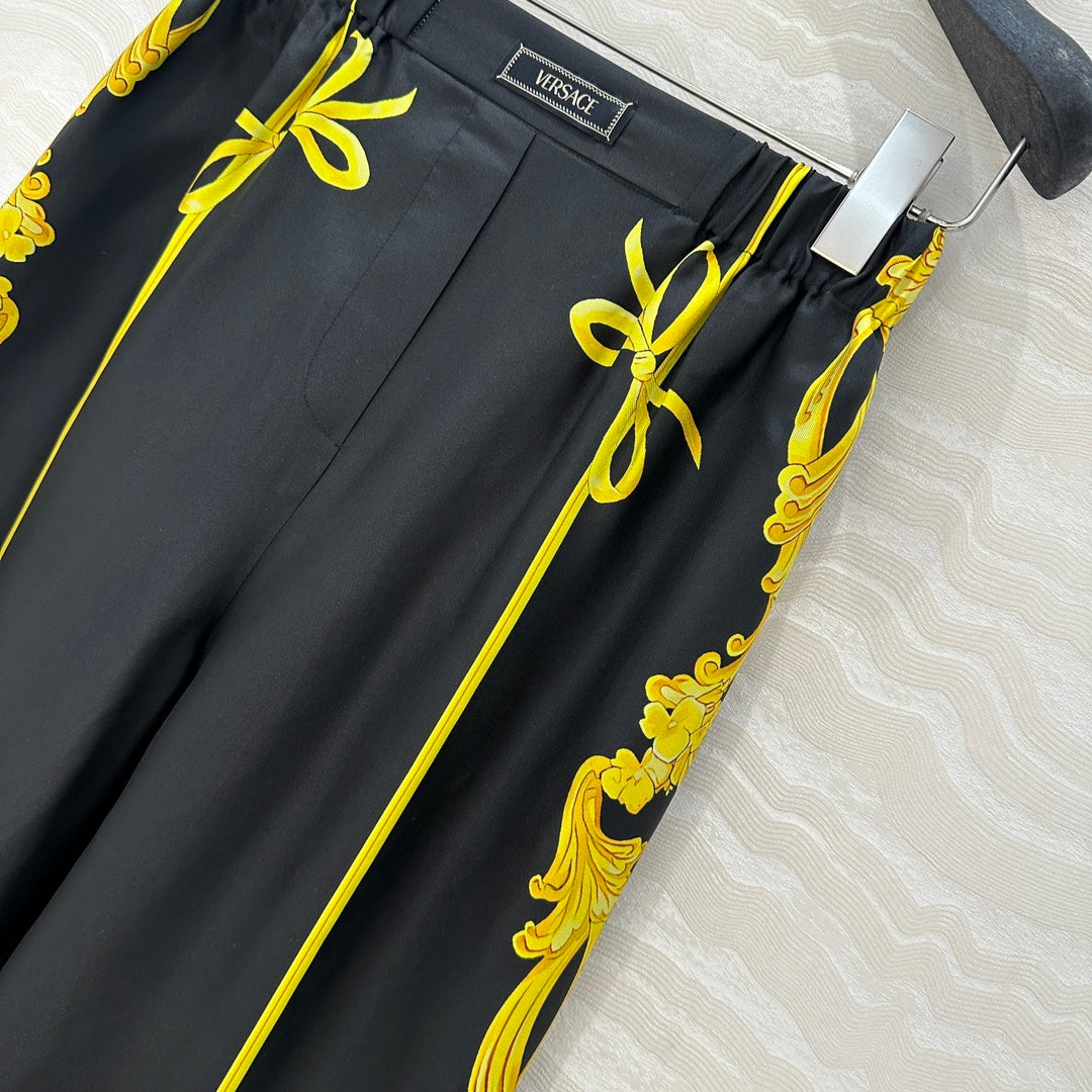 25SS SILK WIDE LEG PANTS
