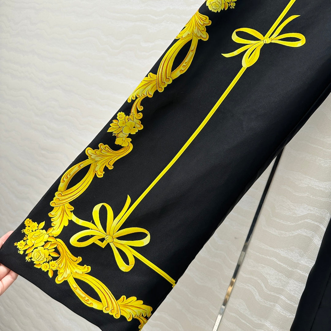 25SS SILK WIDE LEG PANTS