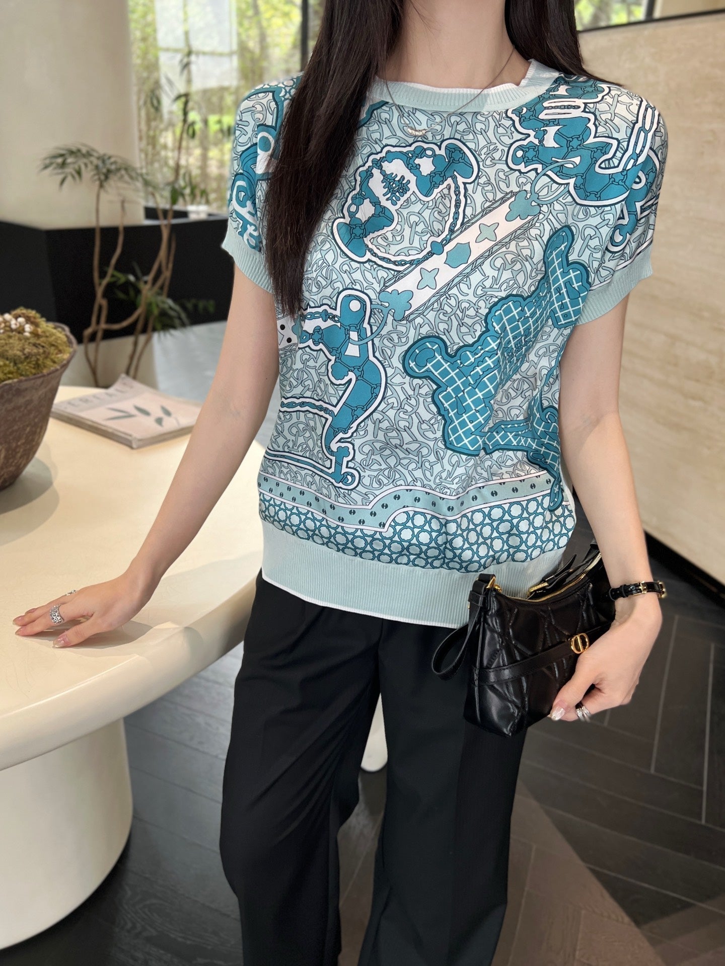 H 25SS knitted t-shirt
