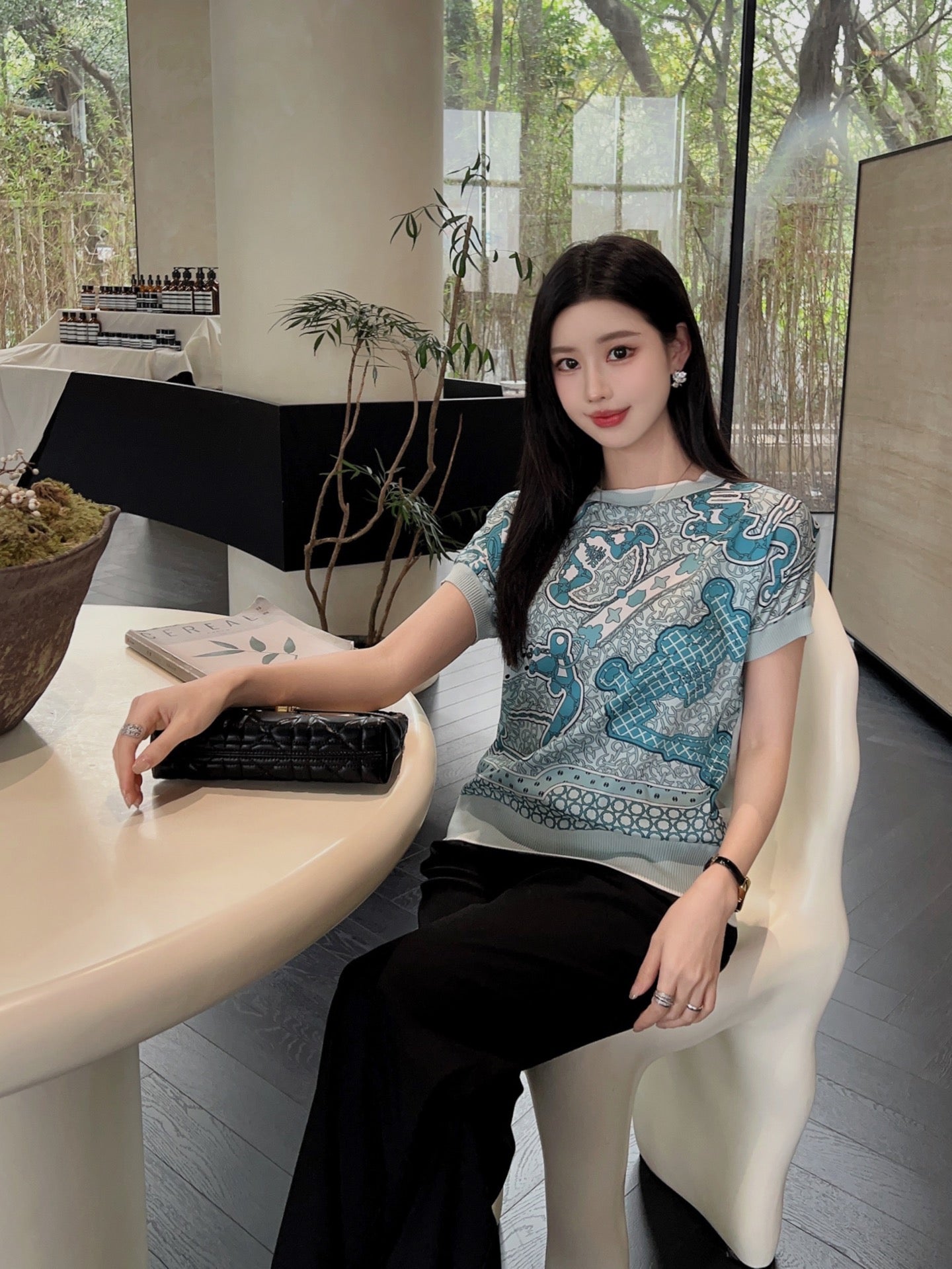 H 25SS knitted t-shirt