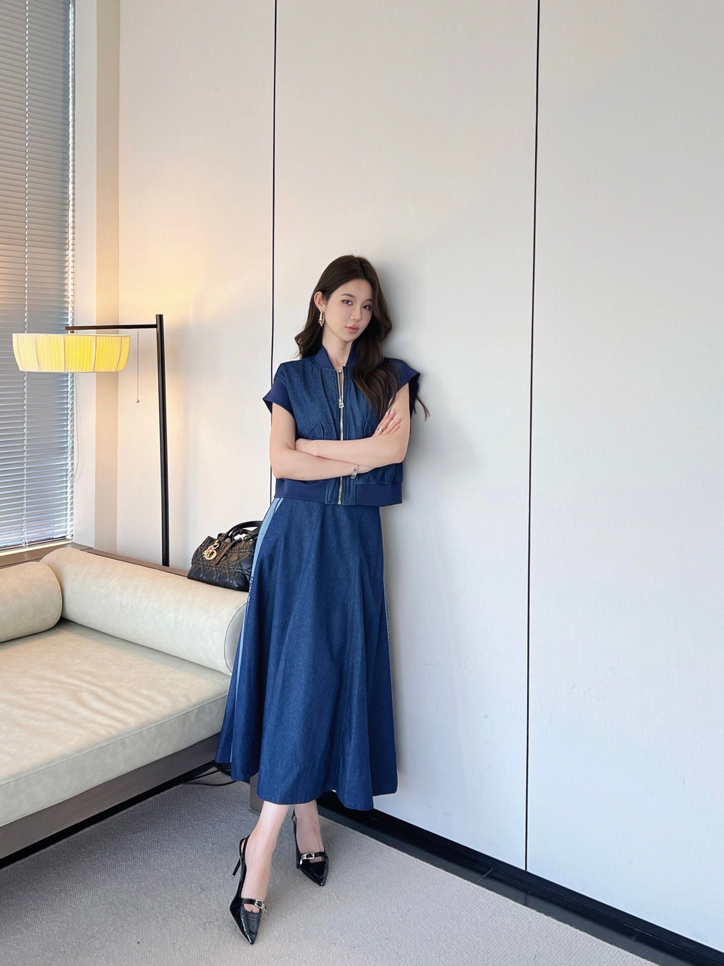 25ss denim skirt