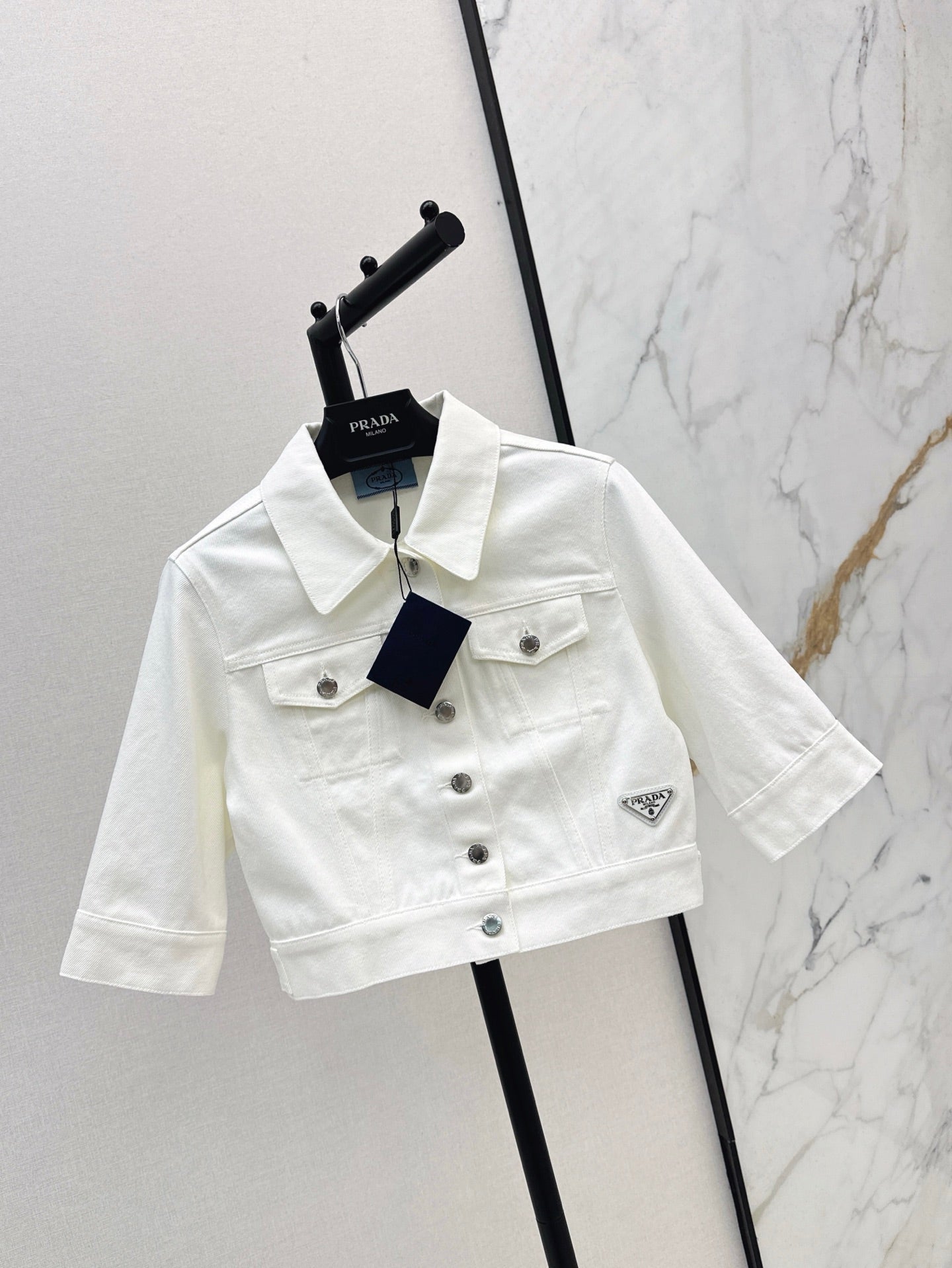 25SS DENIM CROP T-shirt