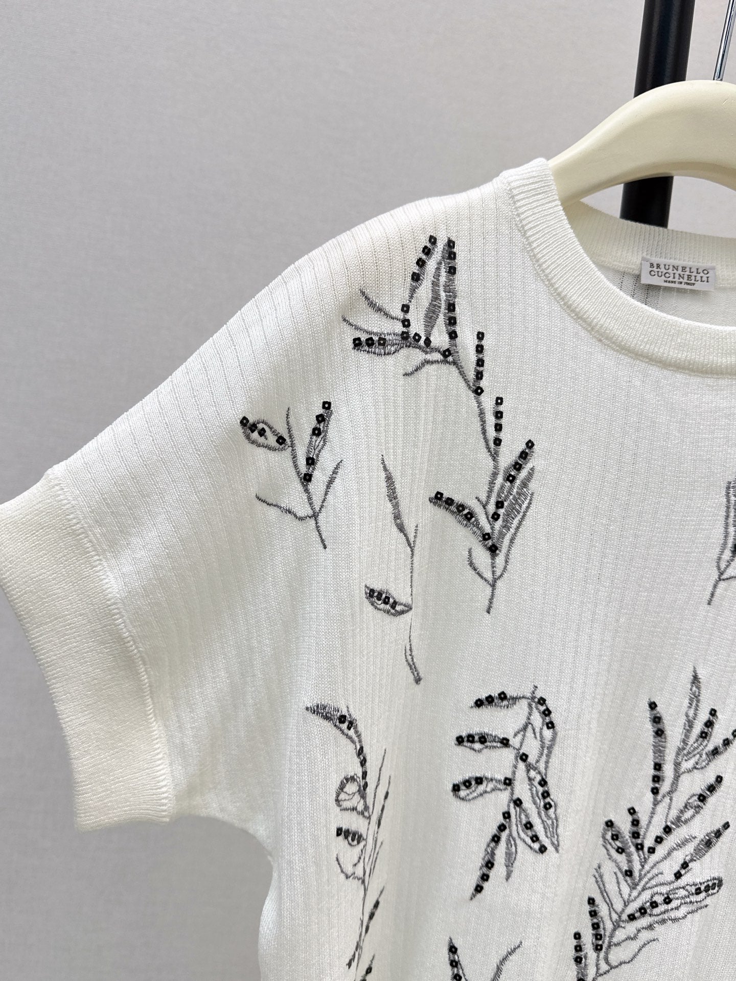 25ss beaded t-shirt