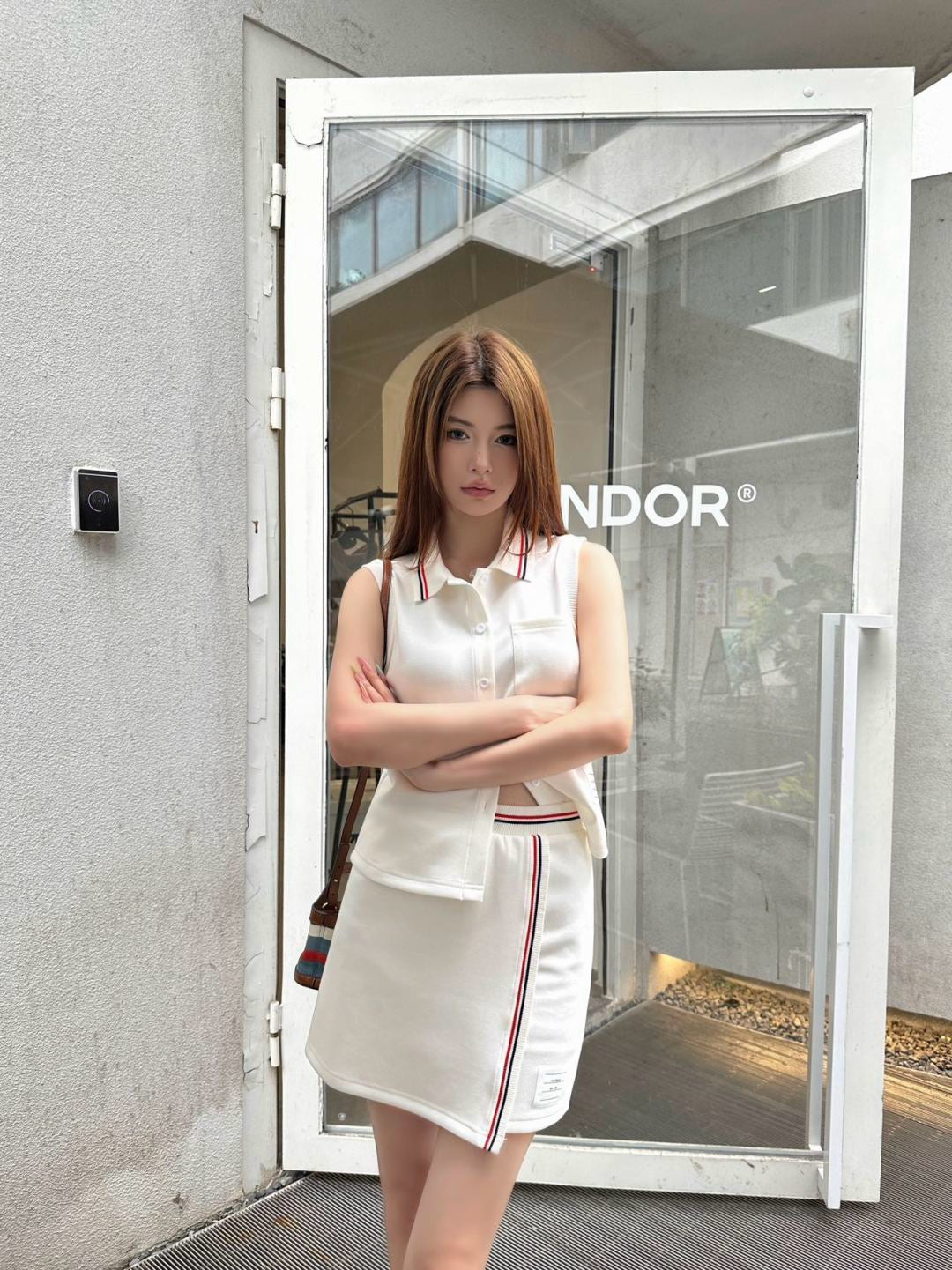 25ss vest skirt set