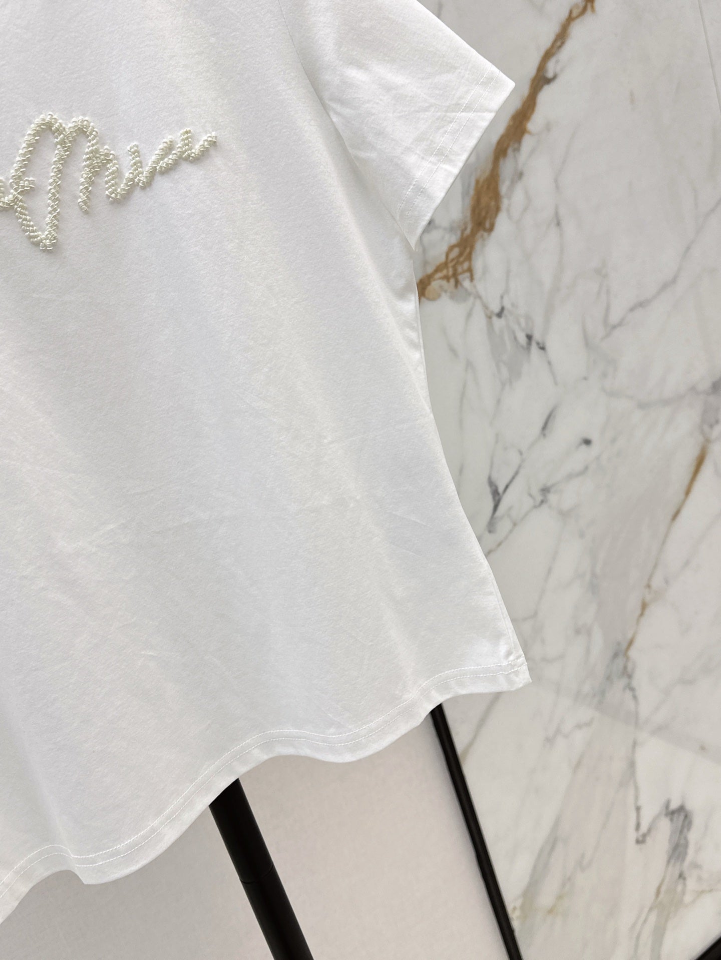 25ss beaded t-shirt