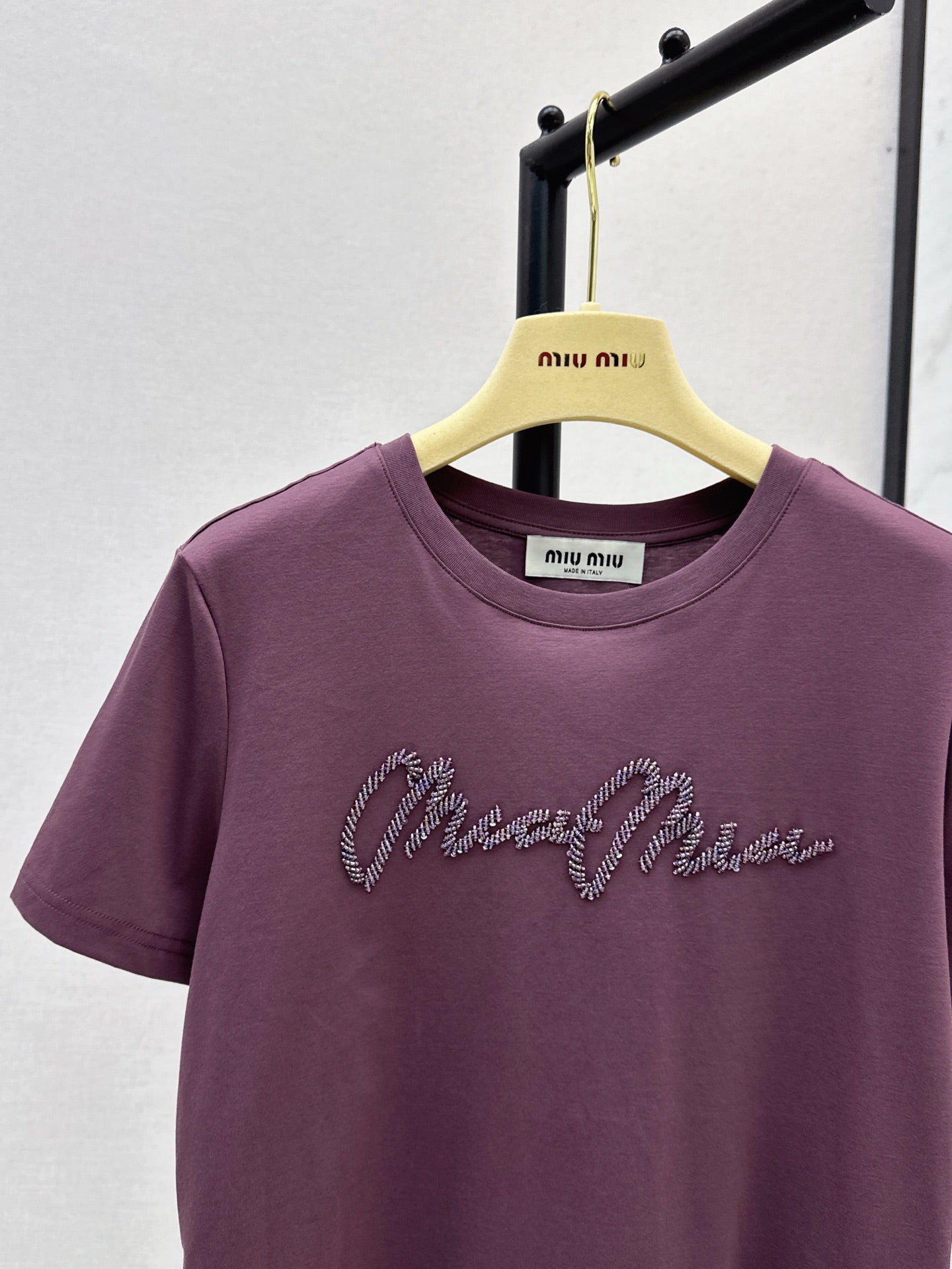 25ss beaded t-shirt