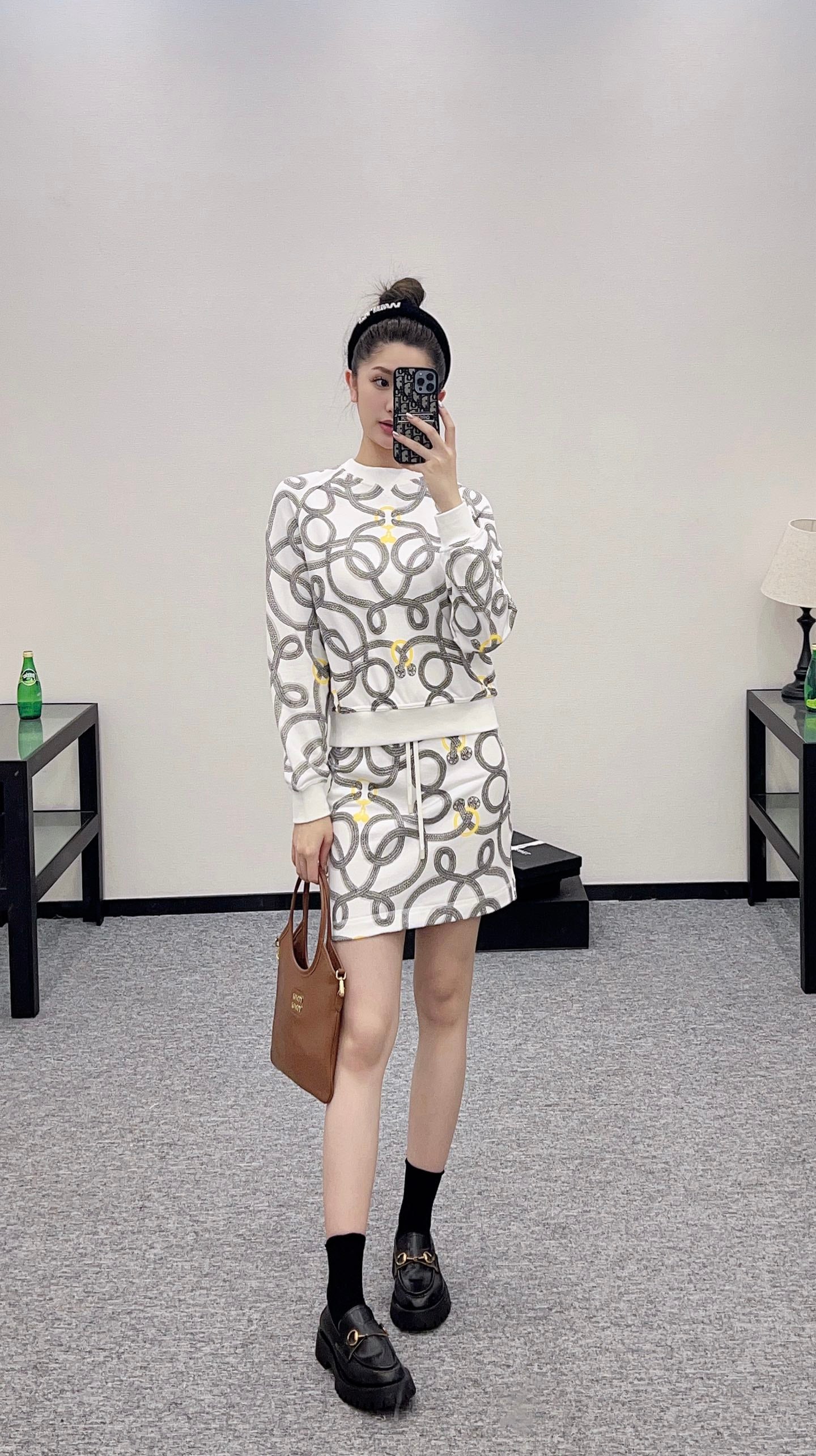 new products Sweater skirt set