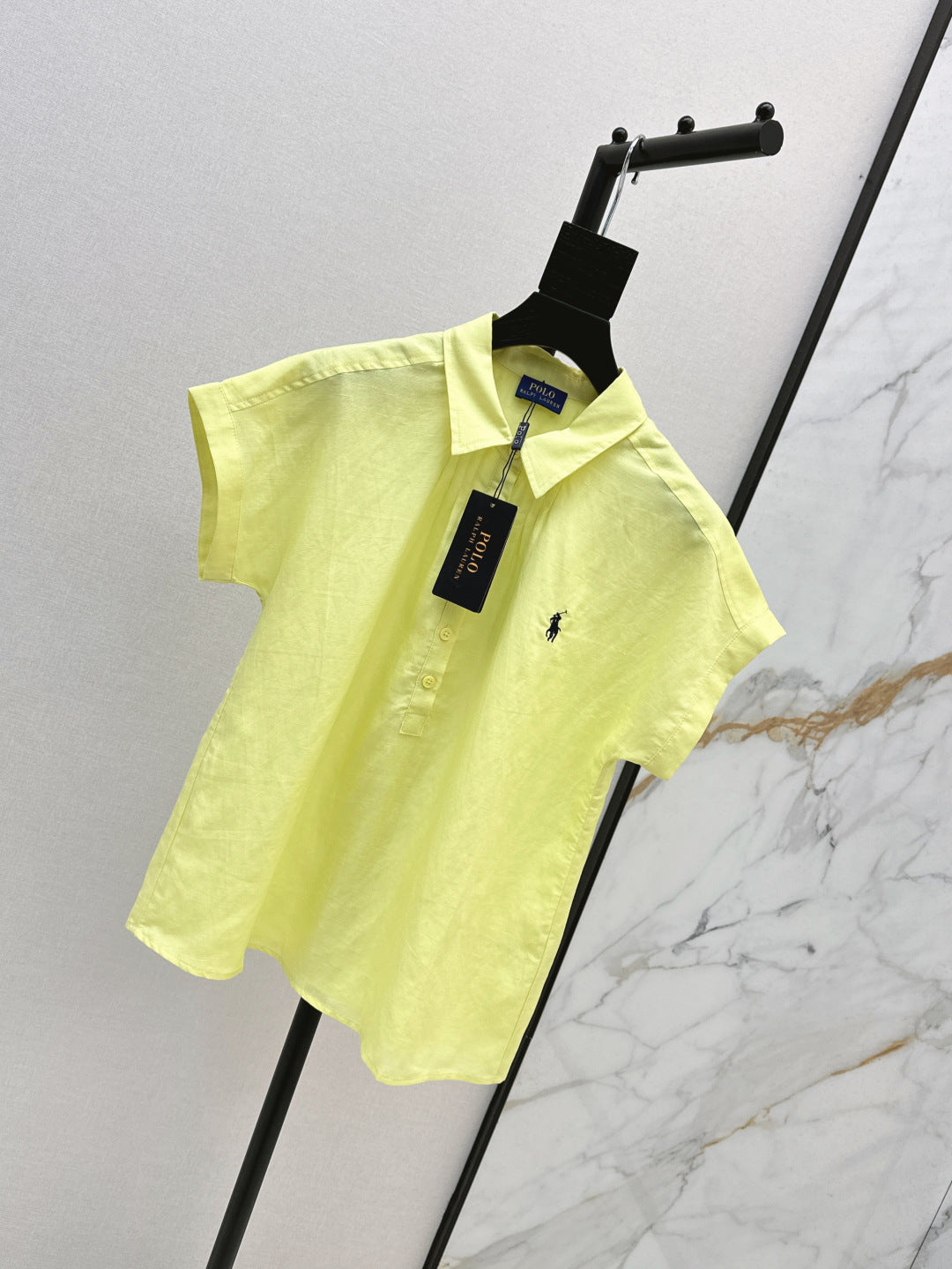 25ss Linen polo shirt
