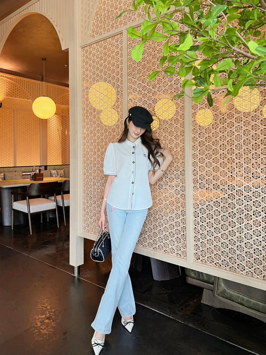 25ss embroidered shirt