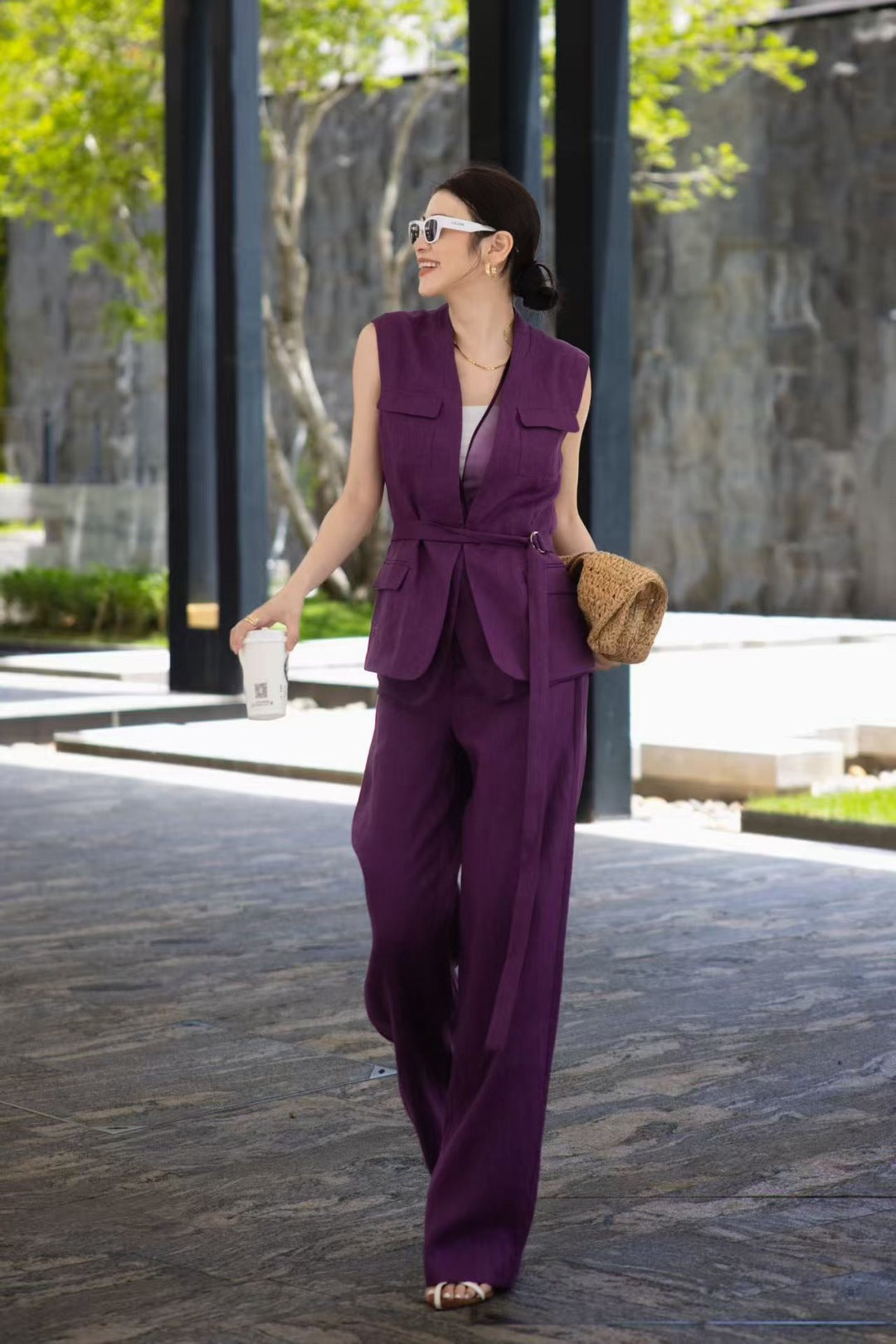 25ss linen suit