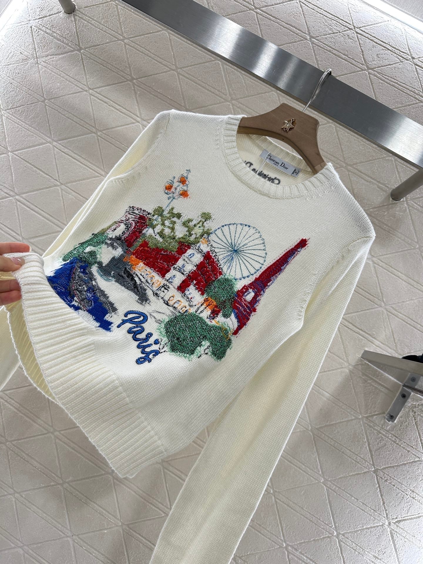 ♥2025 new products Embroidered sweater