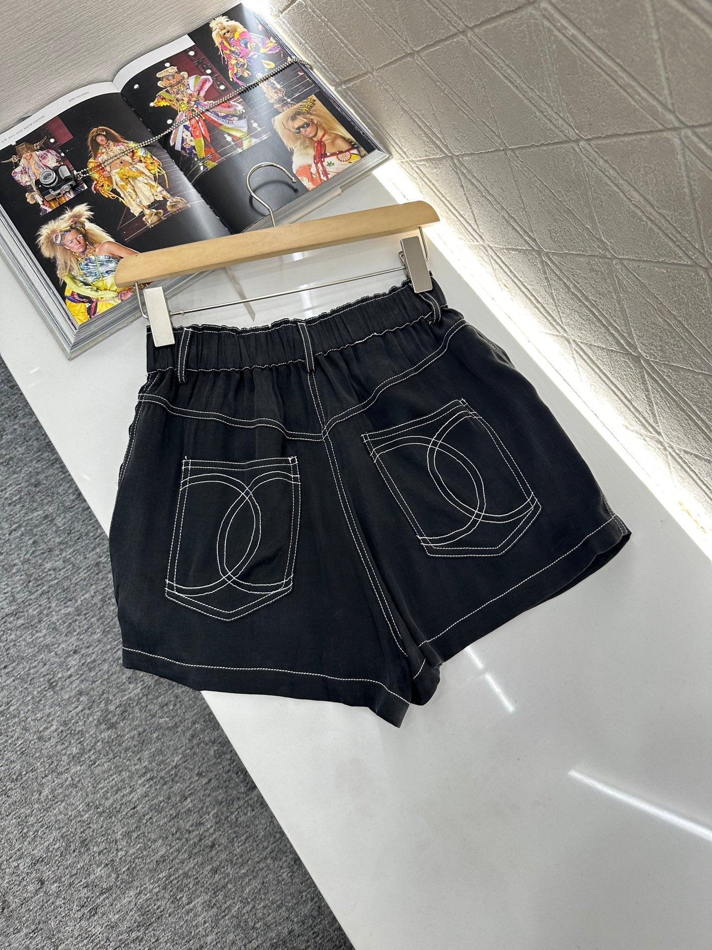 2025 new product Double C vest shorts set