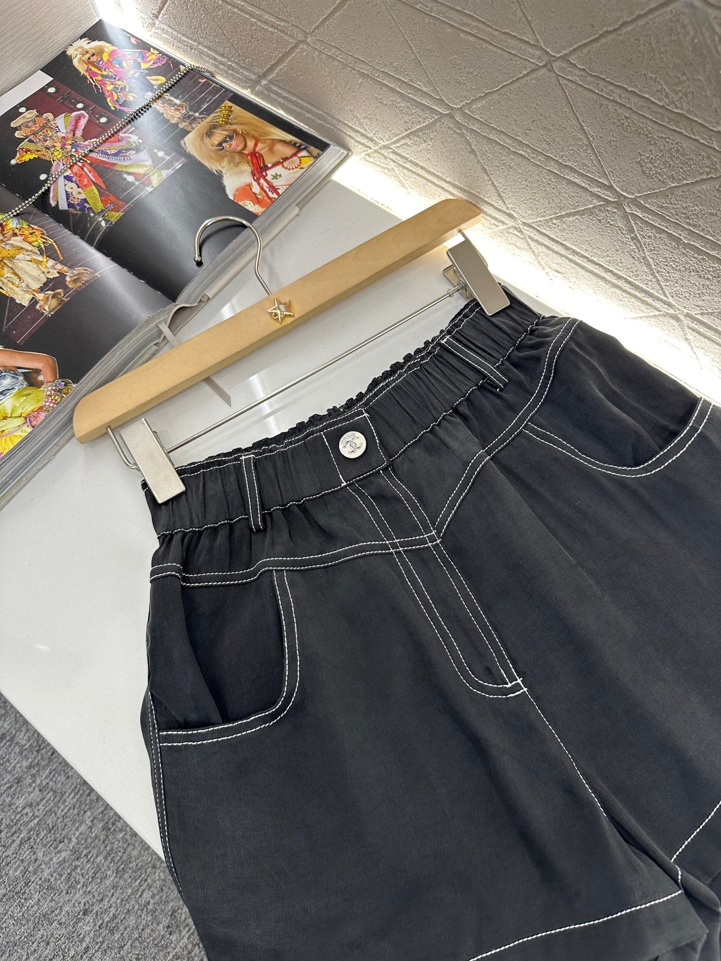 2025 new product Double C vest shorts set