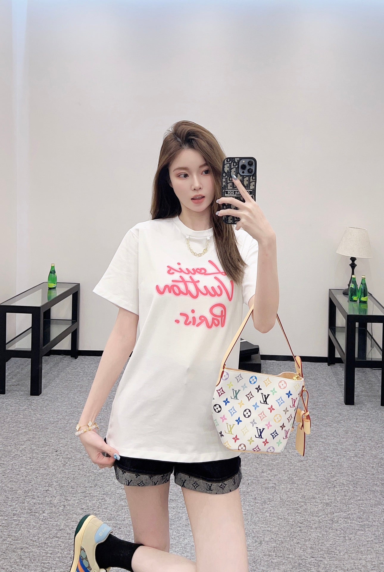 2025 new product Chain round neck print πππ