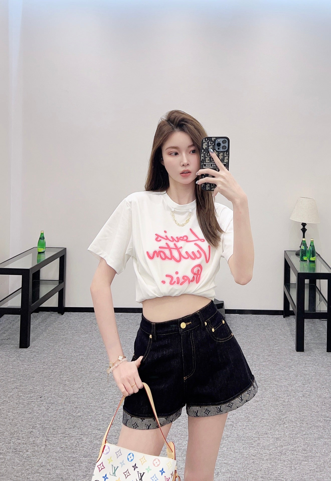 2025 new product Chain round neck print πππ