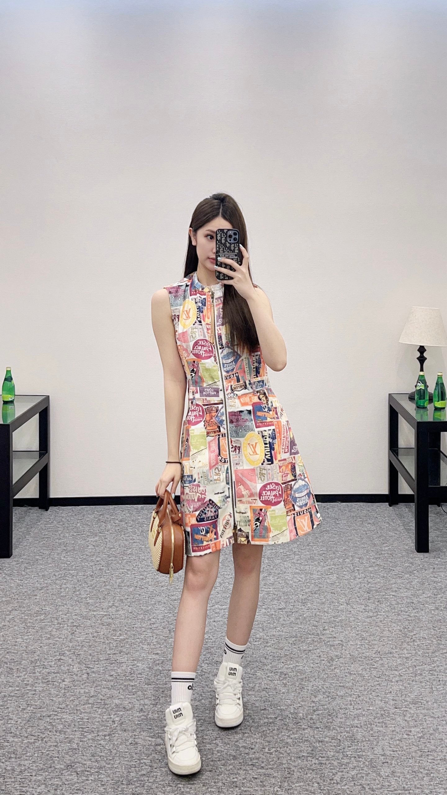 2025 new product Denim vest skirt