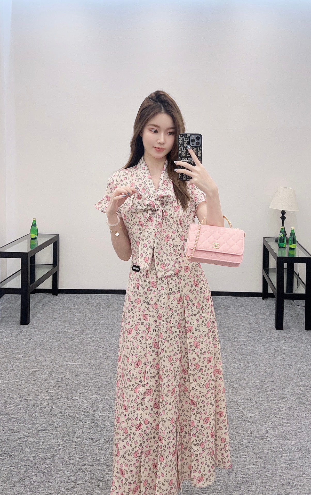 2025 new product Floral retro dress