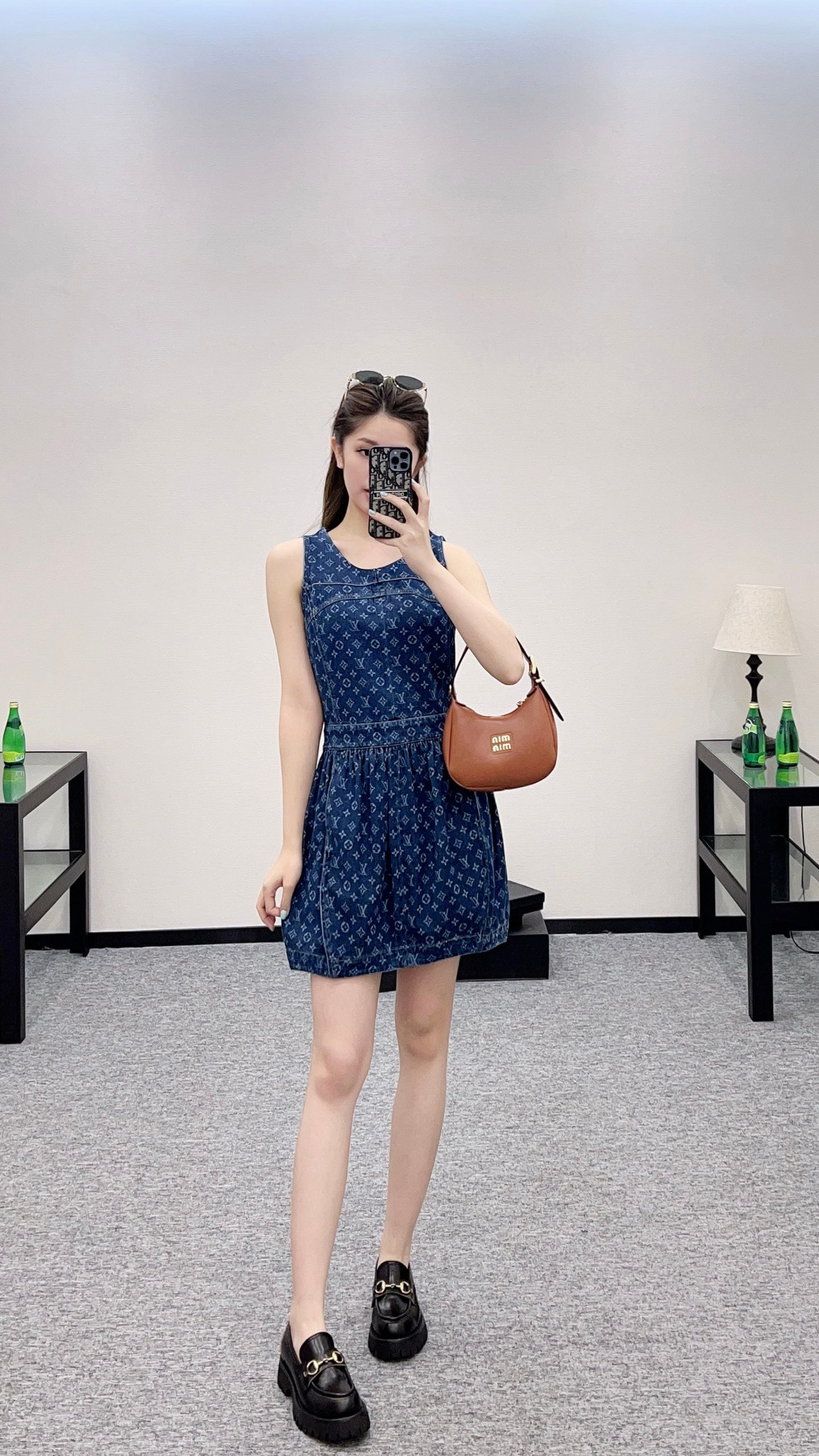 2025 new product Denim vest skirt