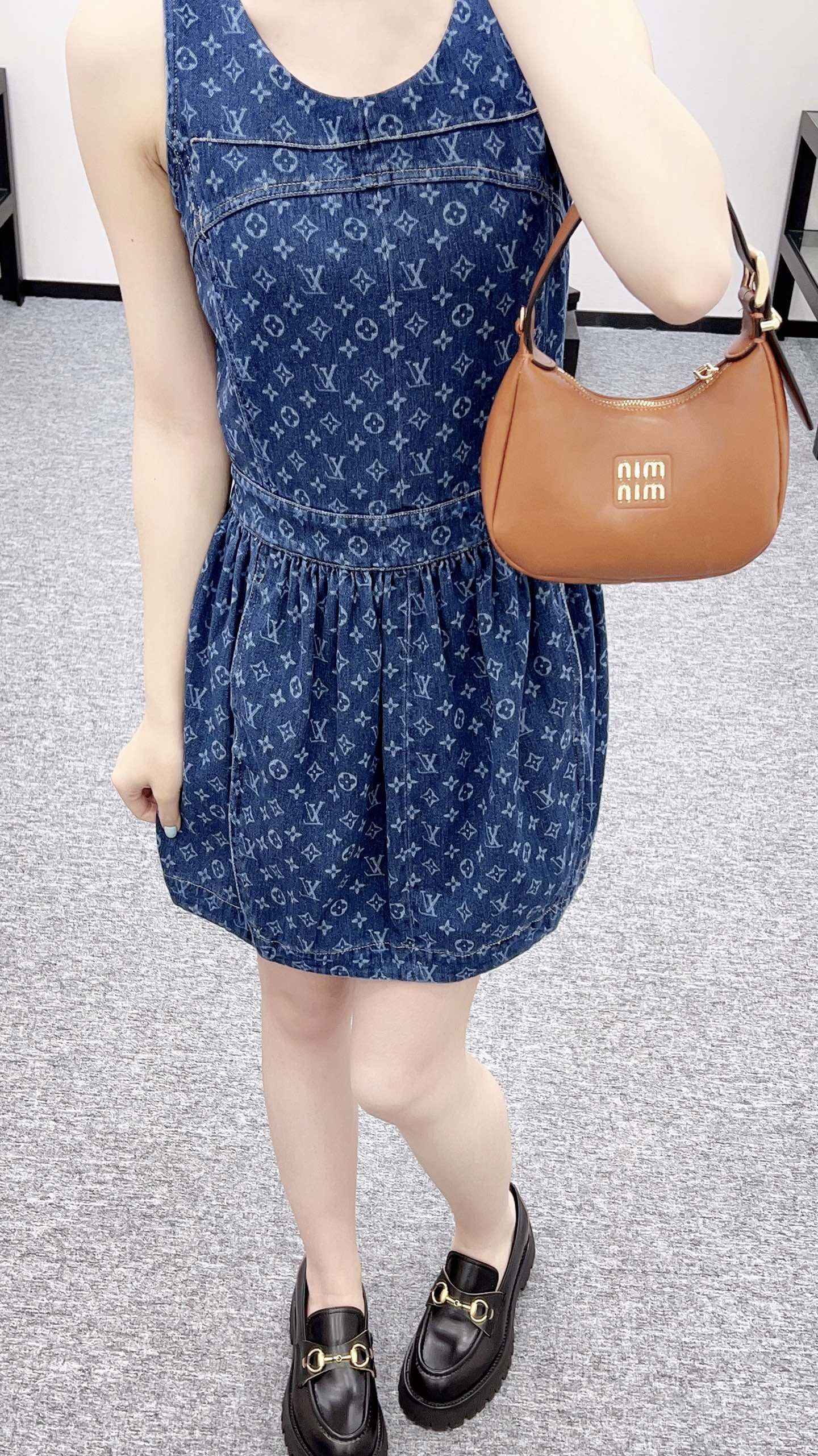 2025 new product Denim vest skirt