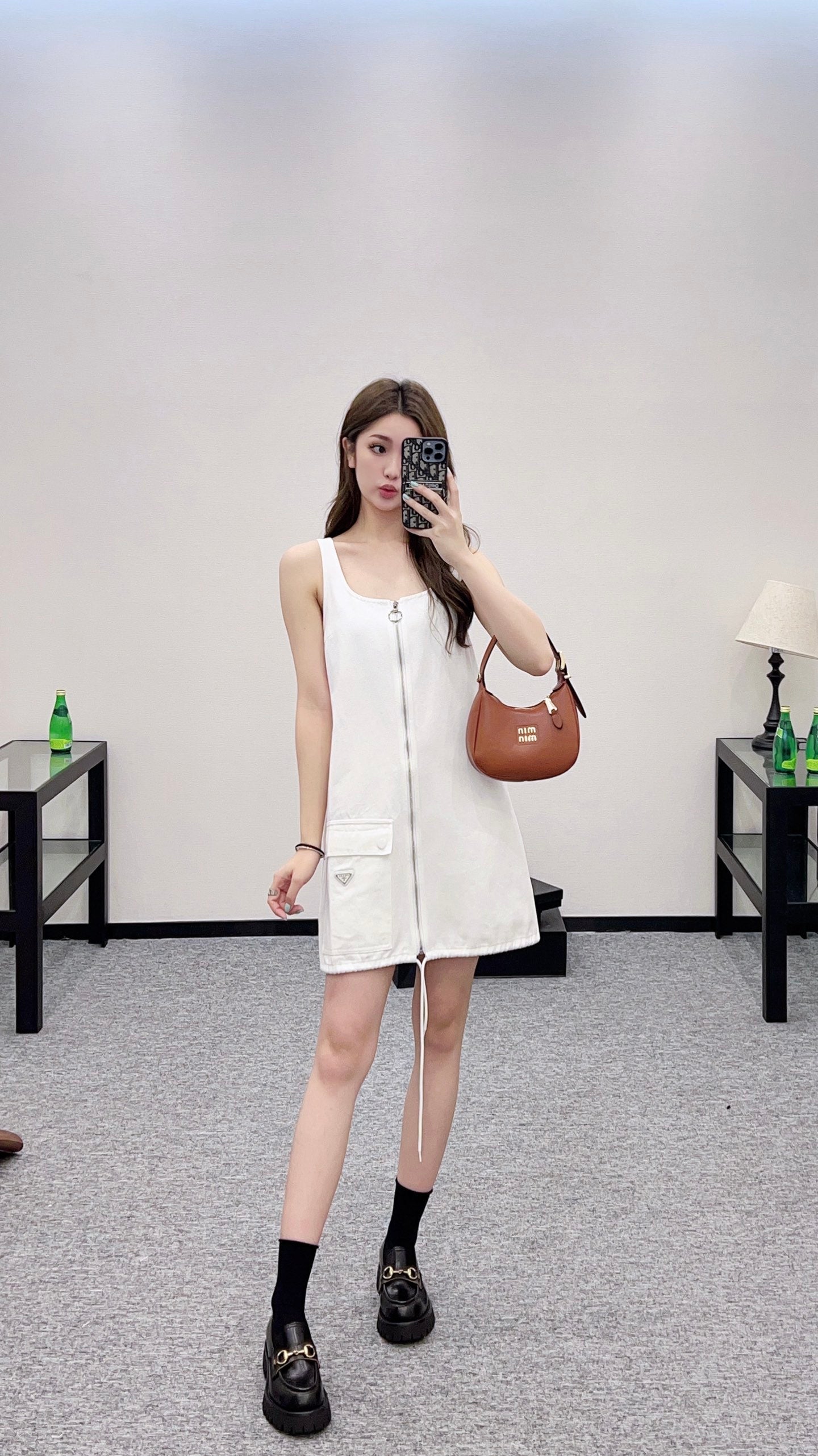 2025 new product Denim vest dress