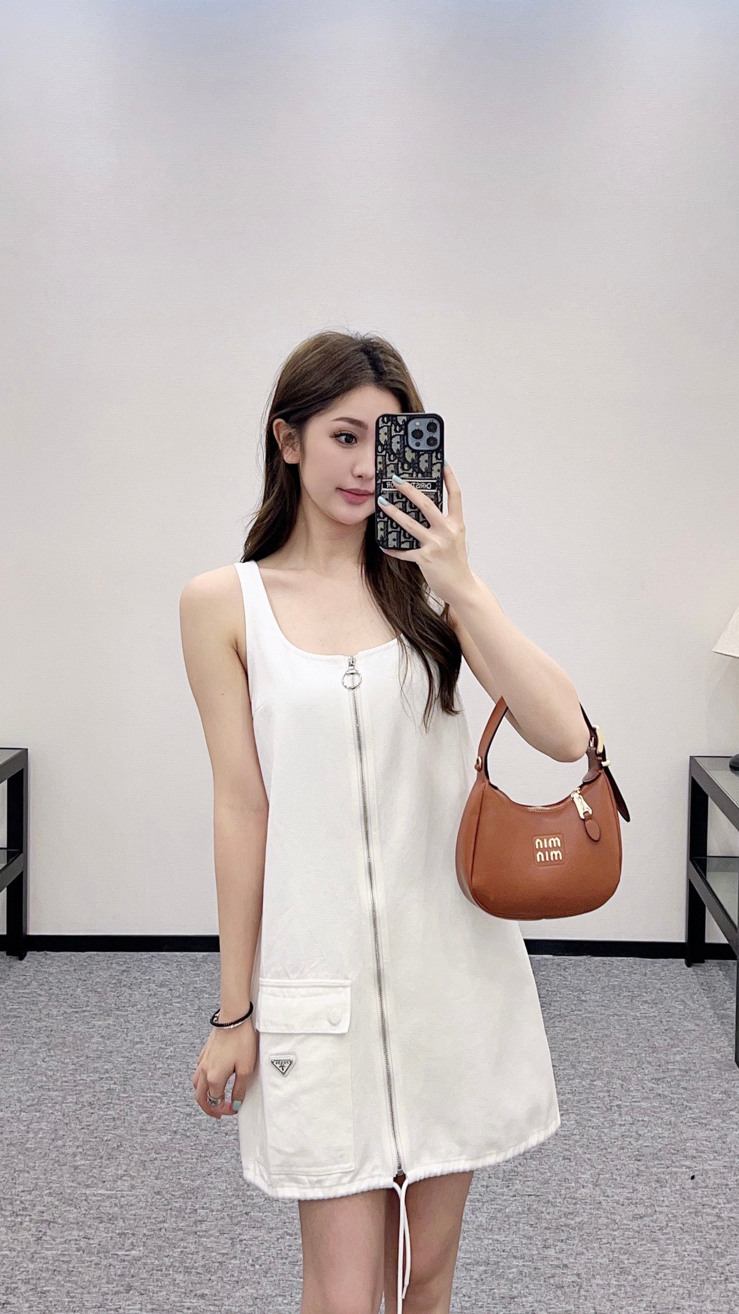2025 new product Denim vest dress