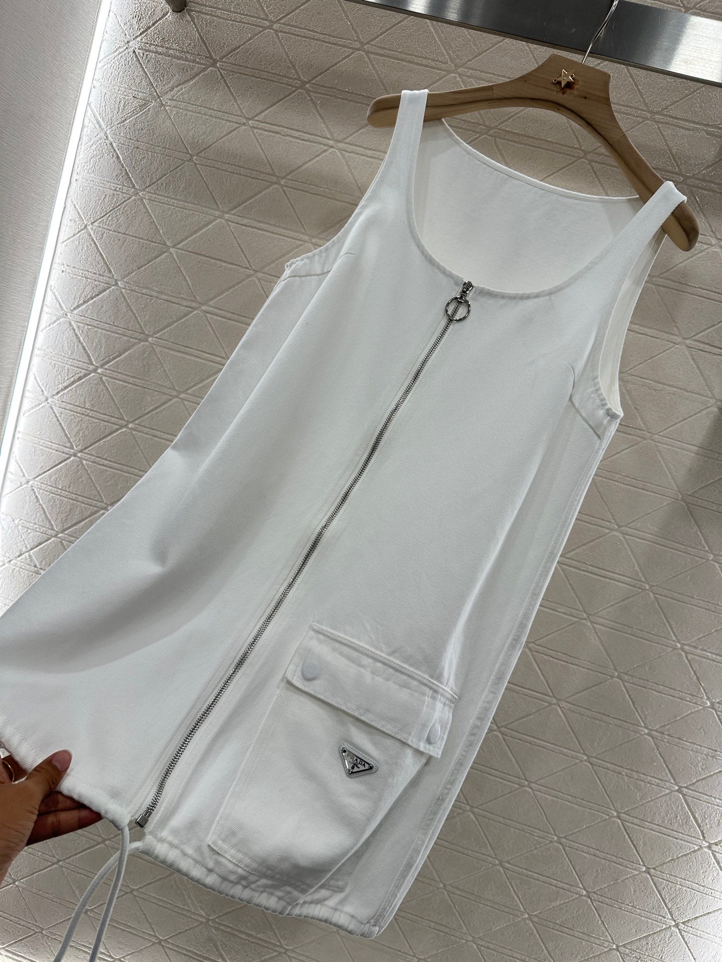 2025 new product Denim vest dress