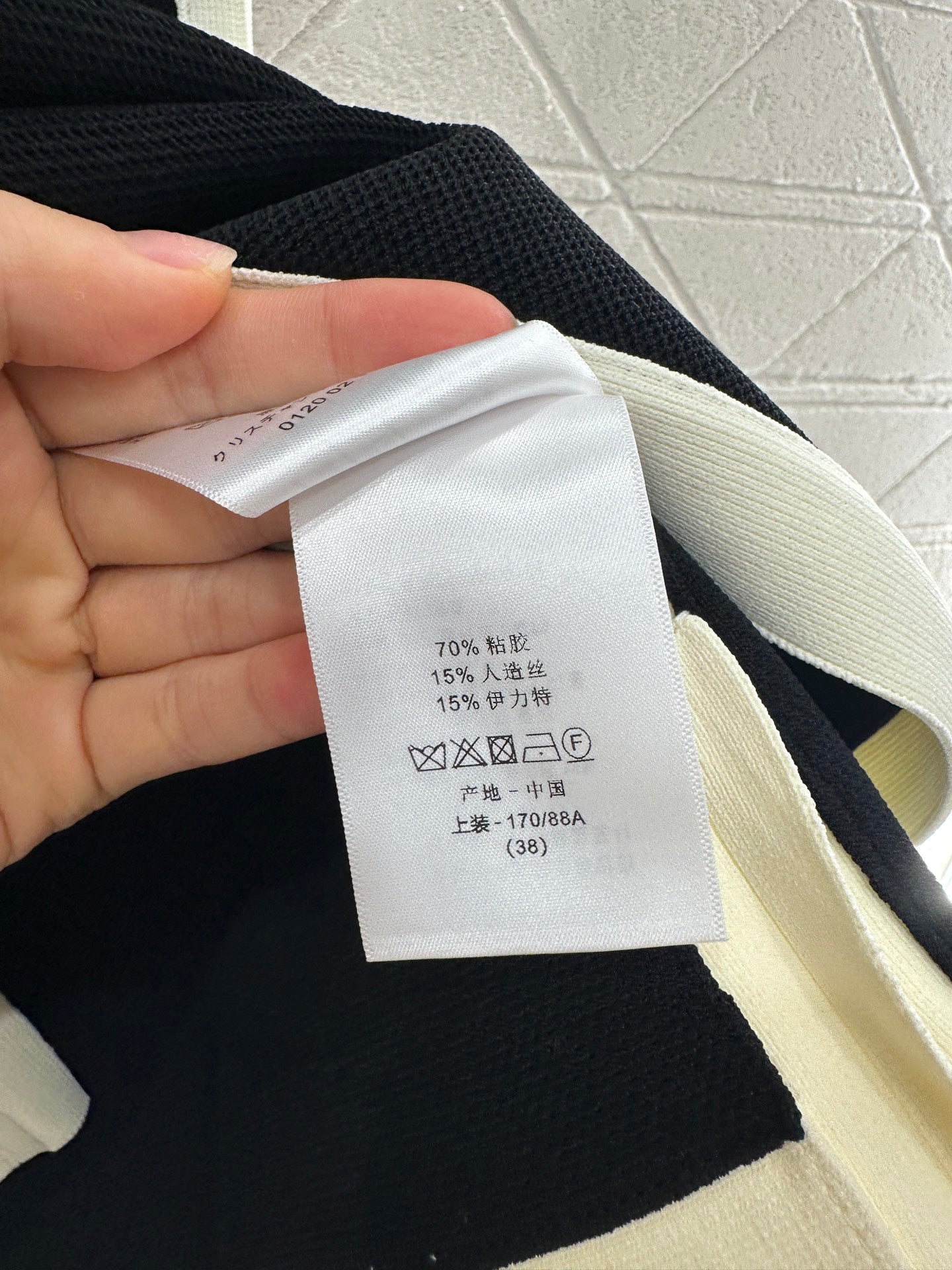 2025 new product Black and white vest dress