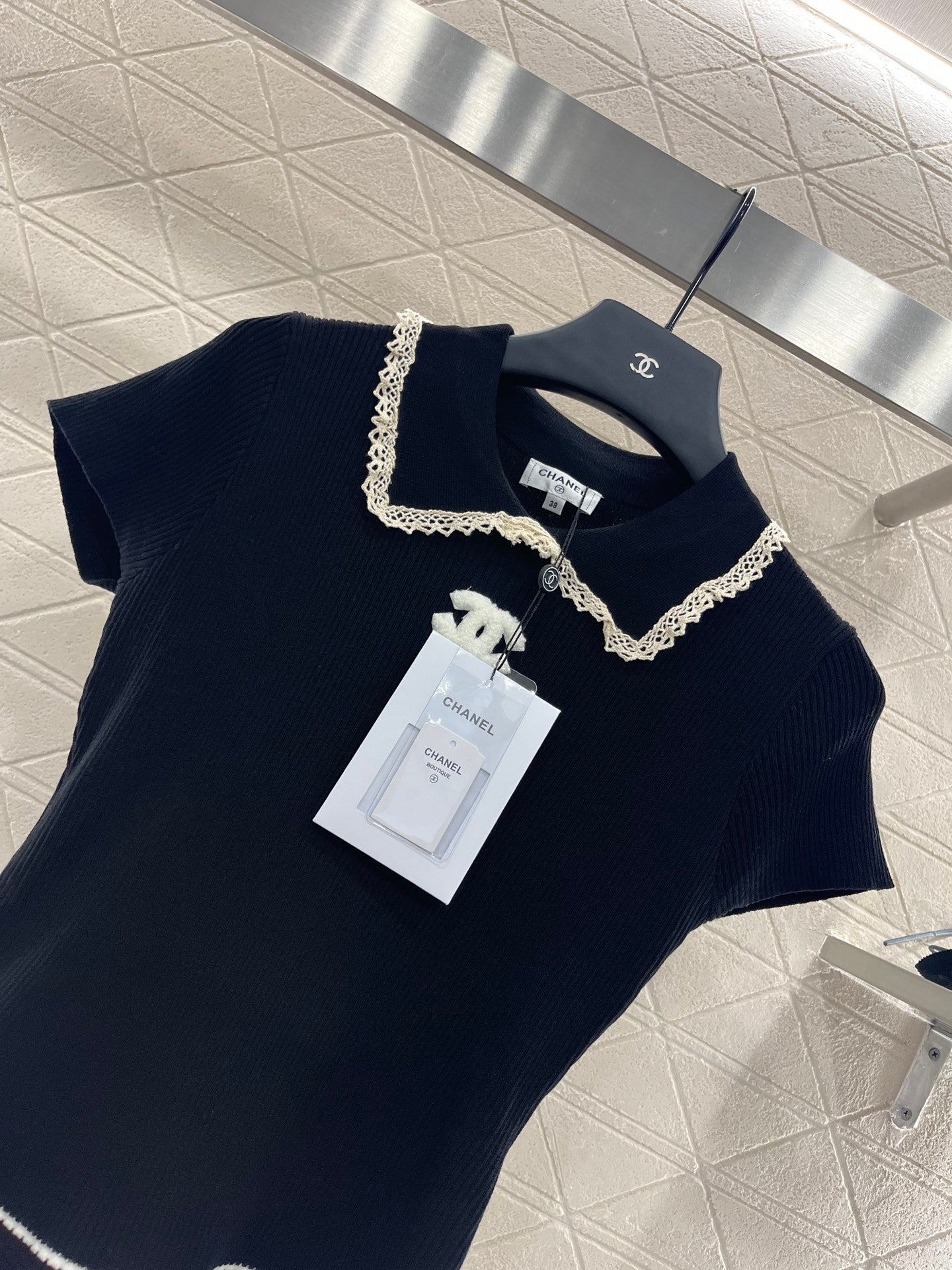 25 new product Hollow knitted short sleeves